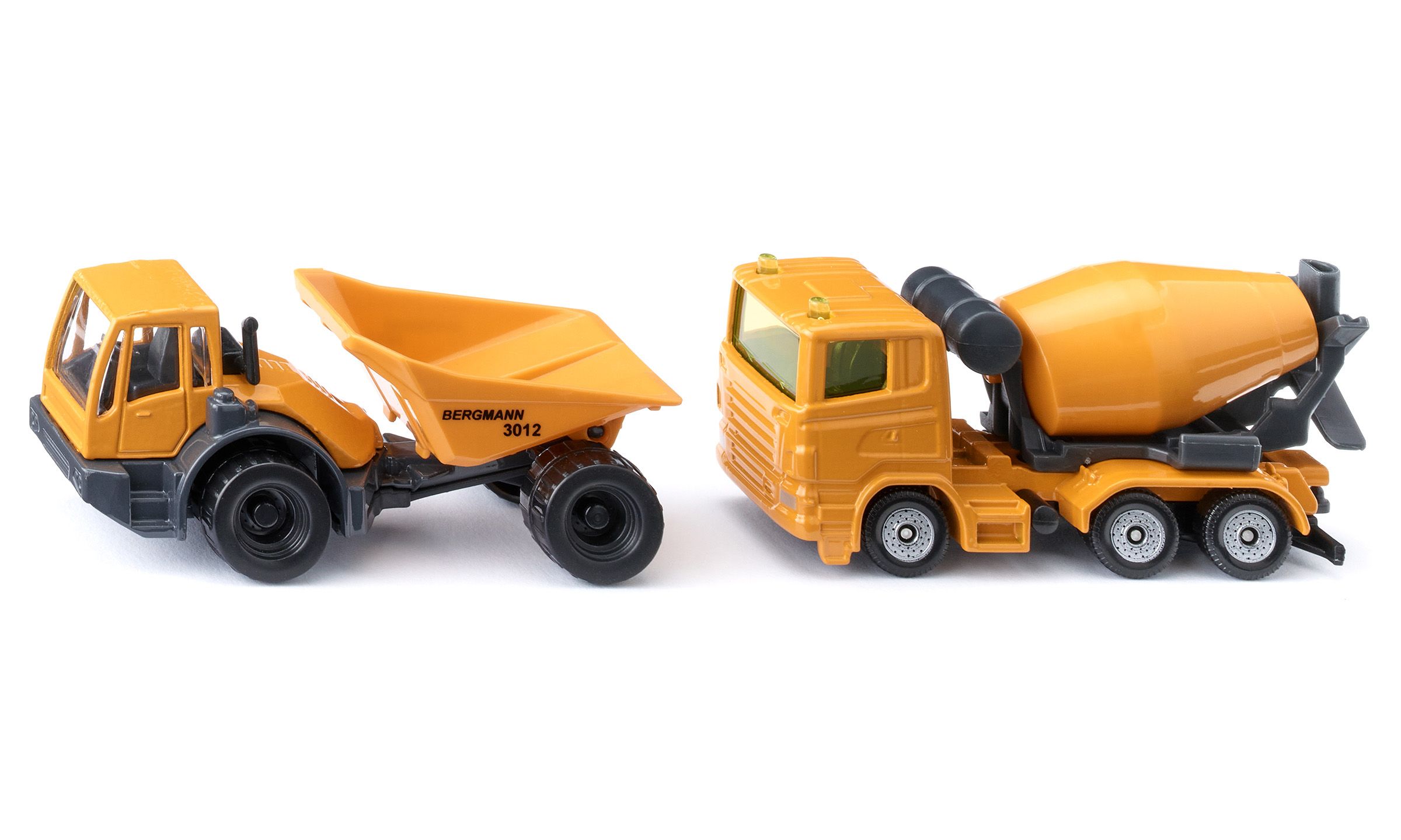Siku Baustellenset Radlader, Gelb, Betonmischer,LKW