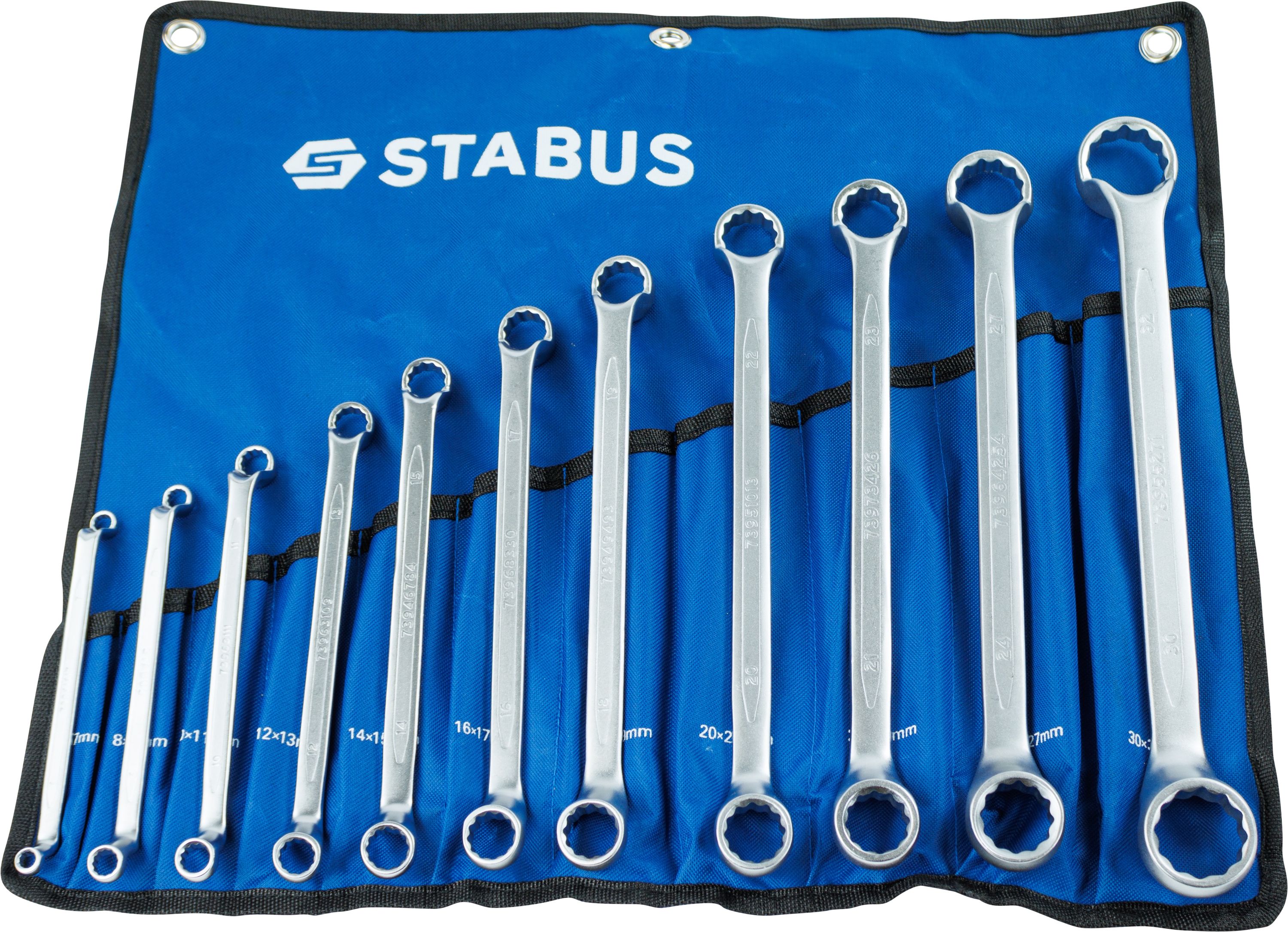 Stabus Doppelringschlüssel  Satz in blauer Tasche