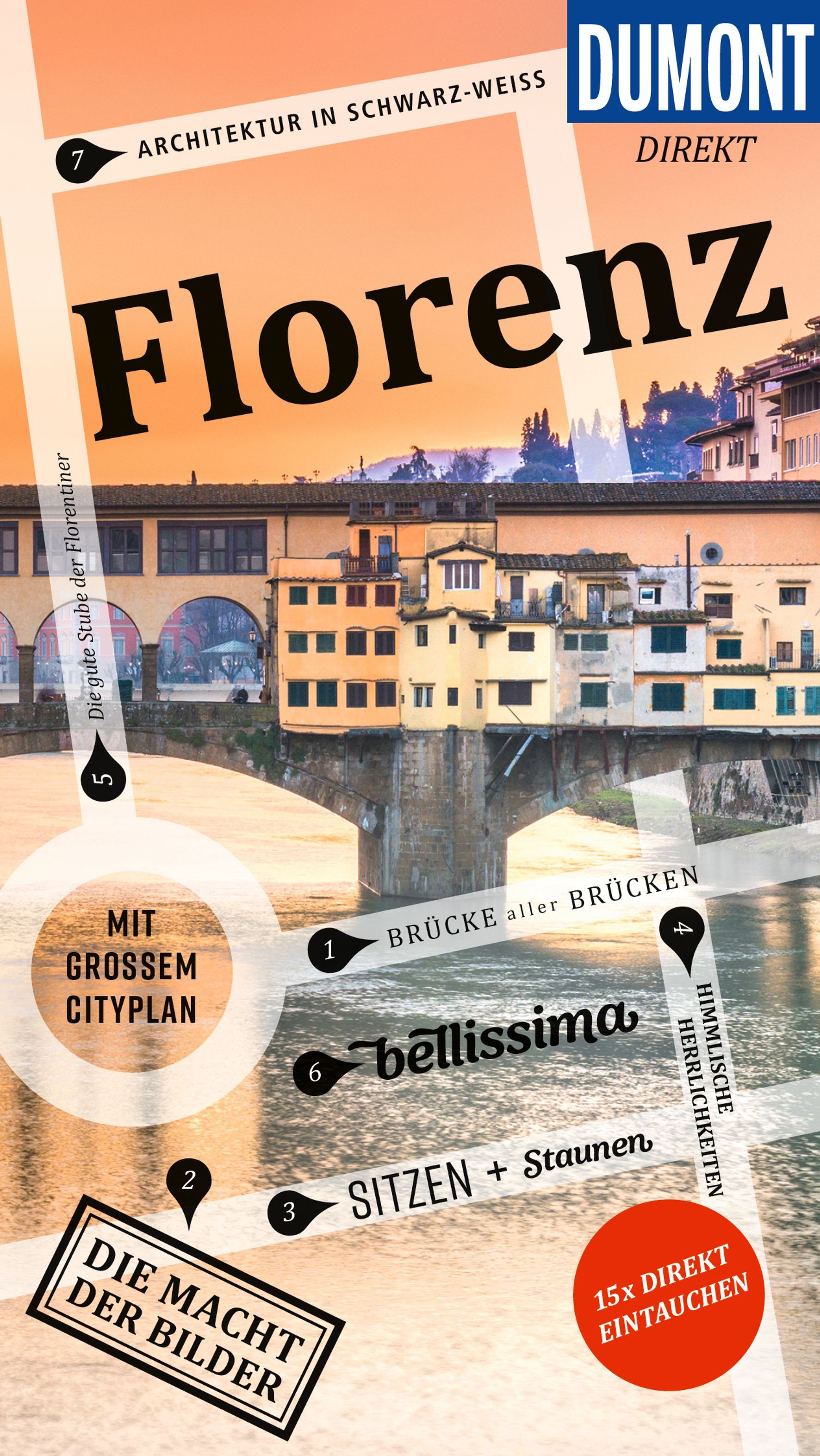 poster, Architektur, Stadtbild, Brücke, Florenz