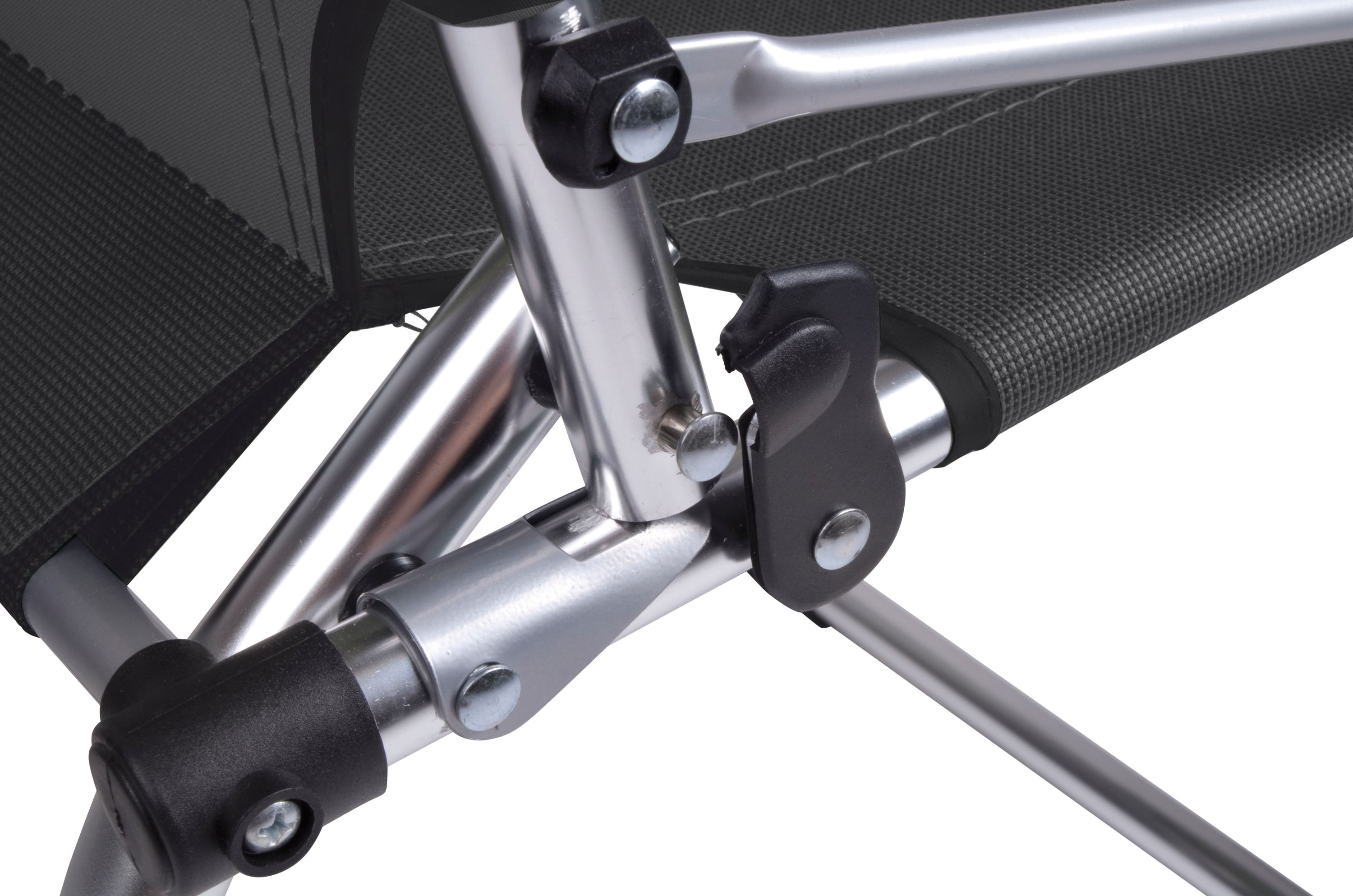 Bo-Camp Klappstuhl, Detailansicht der Klappmechanik