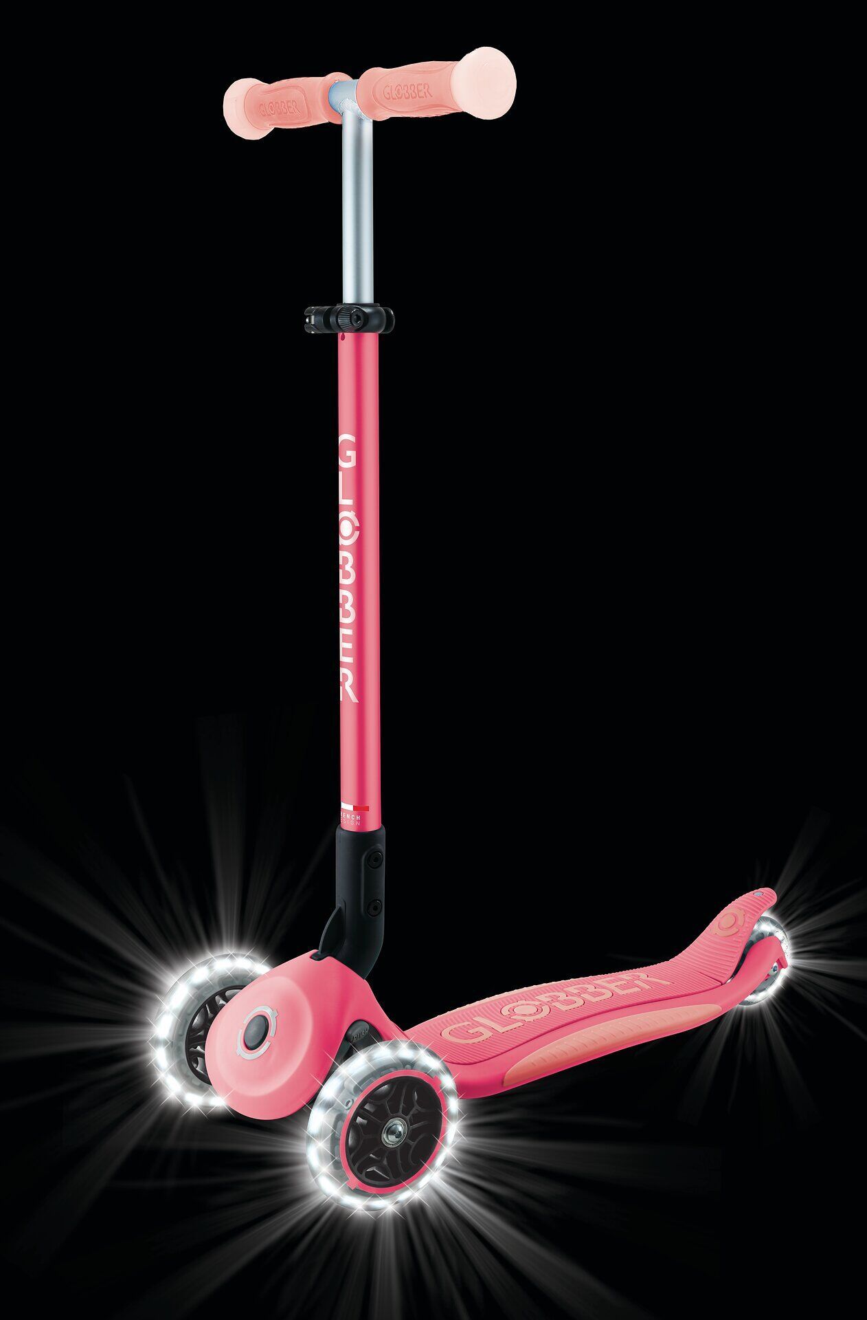 Transport, Fahrzeug, Kinderroller, Tretroller, Rosa, Rad