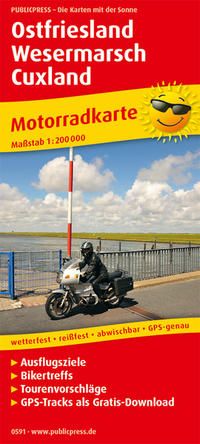 PP28 Cover Motorradkarte Ostfriesland, Wesermarsch, Cuxland