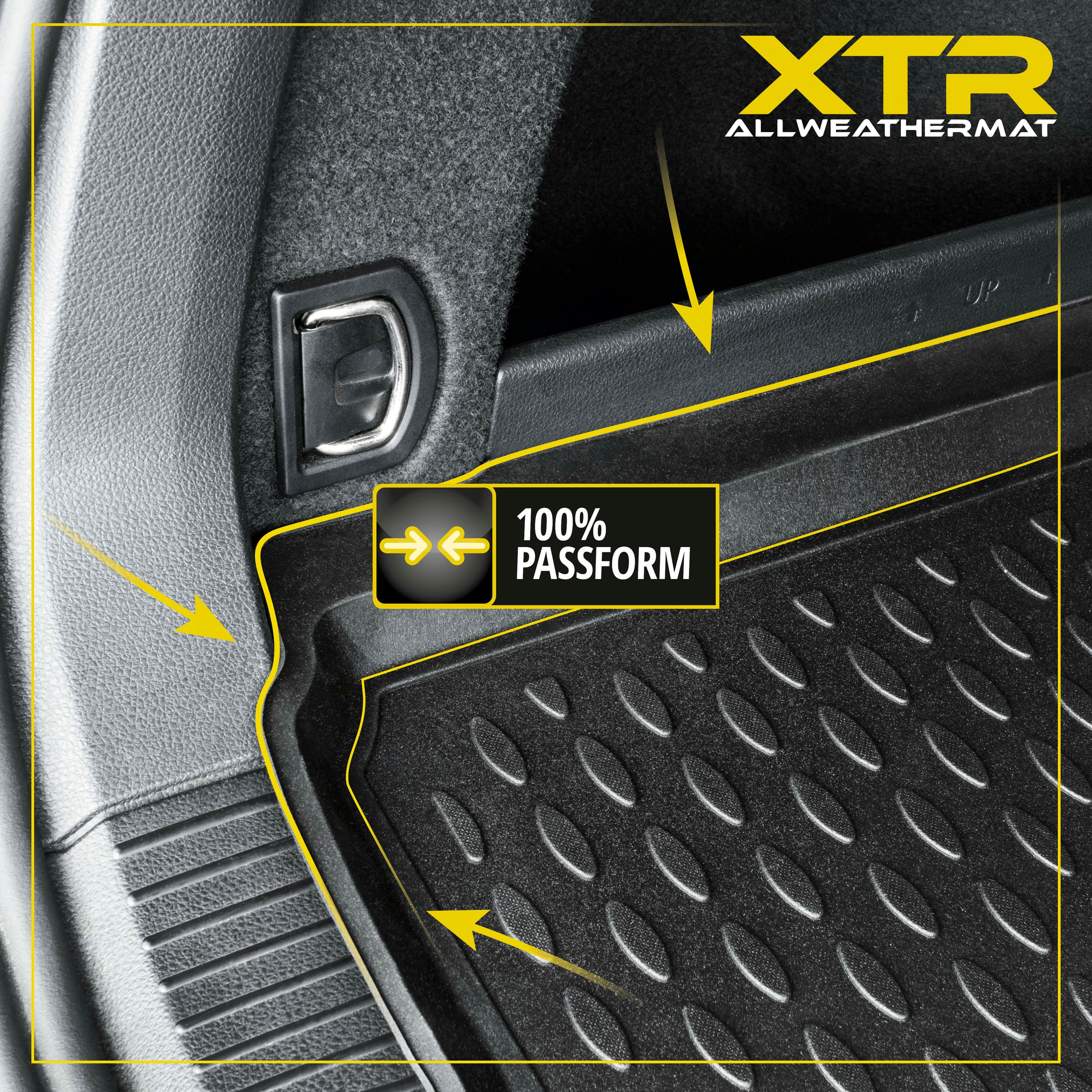 9001778708441_004 Kofferraumwanne XTR für Mercedes Benz C-Klasse, schwarz, Beispiel Montage