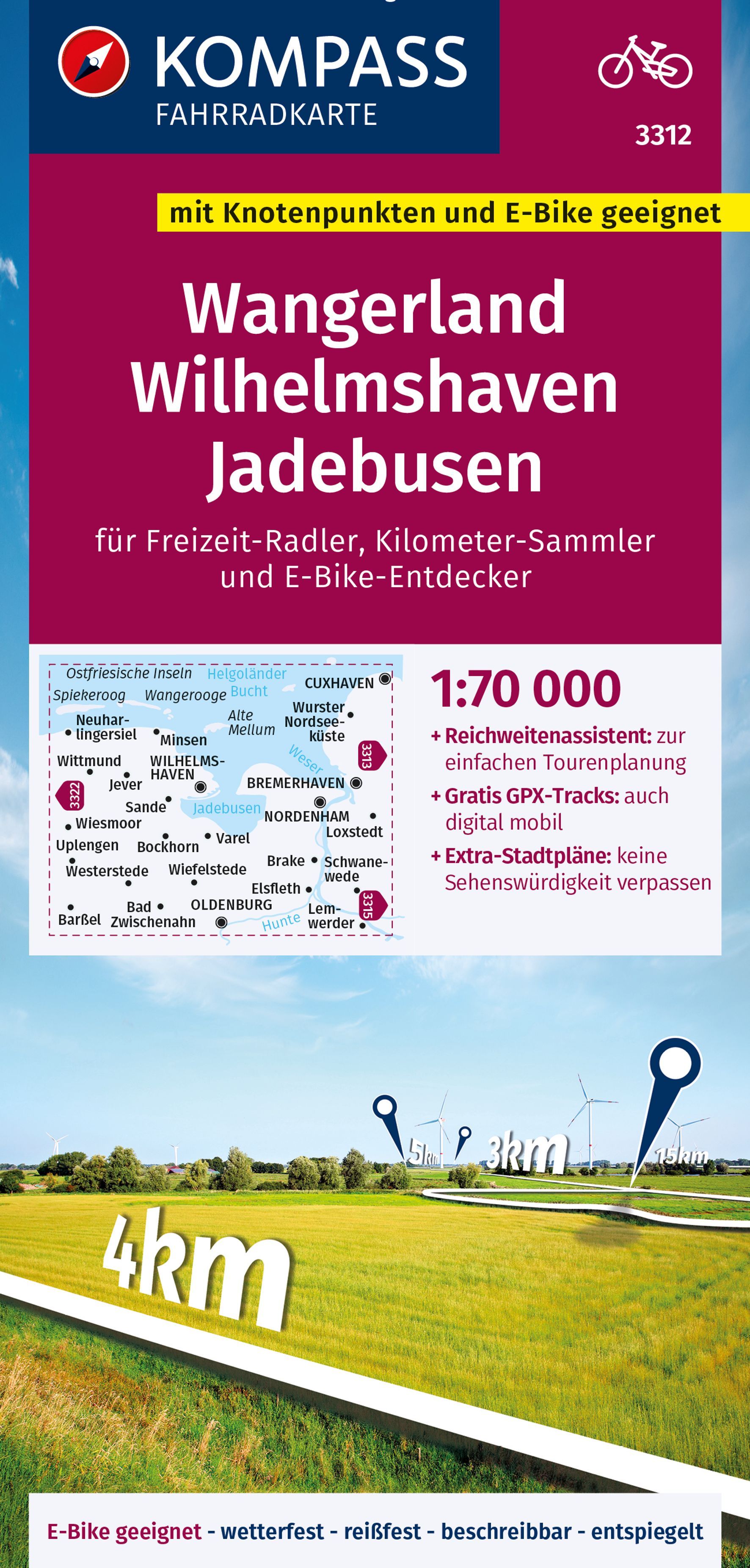 9783991542001 Cover, Karte Wangerland