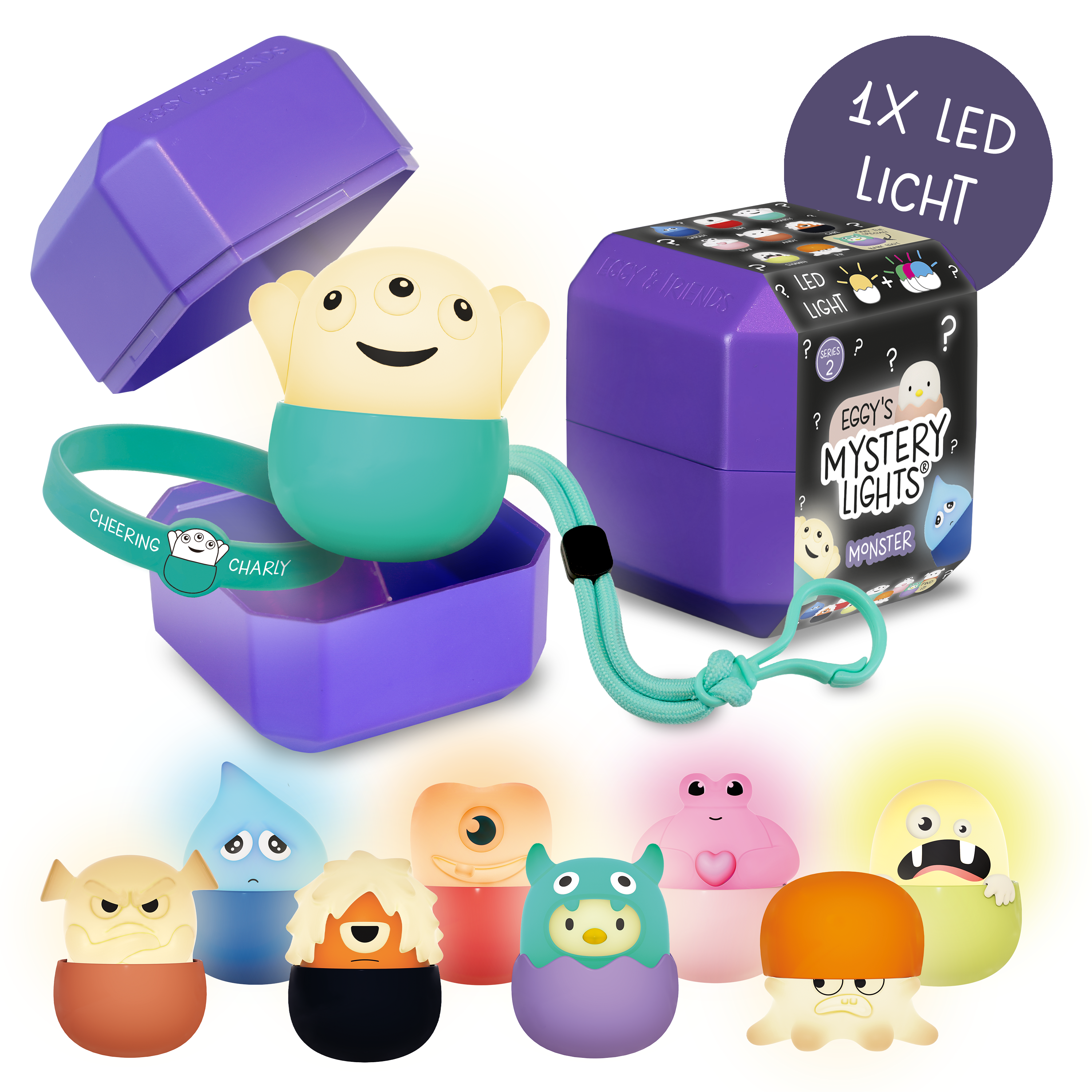 MEGALIGHT EGGY´S MYSTERY LIGHTS Serie 2 MONSTERS