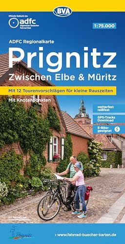 velo-tourenkarte, Prägnitz, Elbe, Müritz, Kartenmaterial