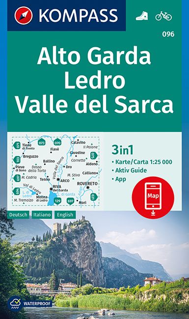 9783991211310 Cover Kompass Wanderkarte Alto Garda, Ledo