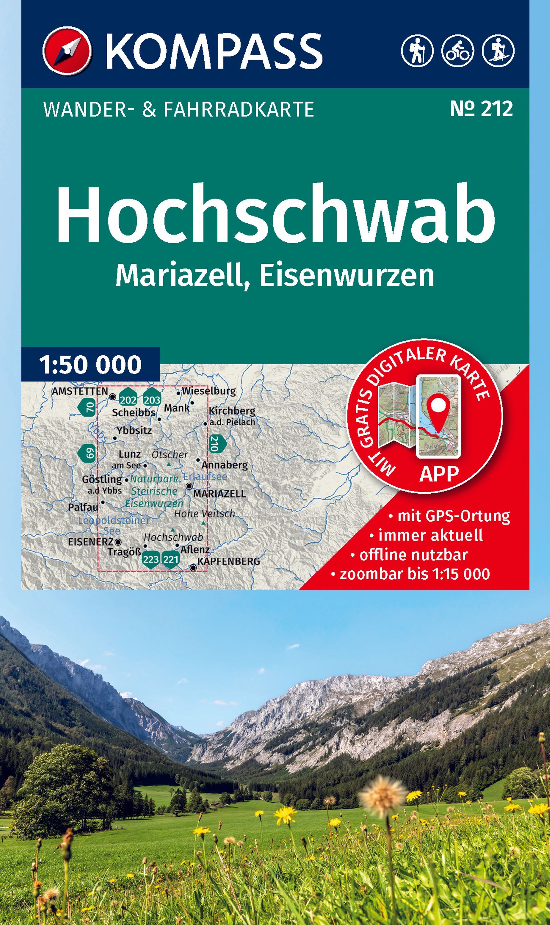 Wanderkarte, Karte, Hochschwab, Mariazell, Eisenwurzen