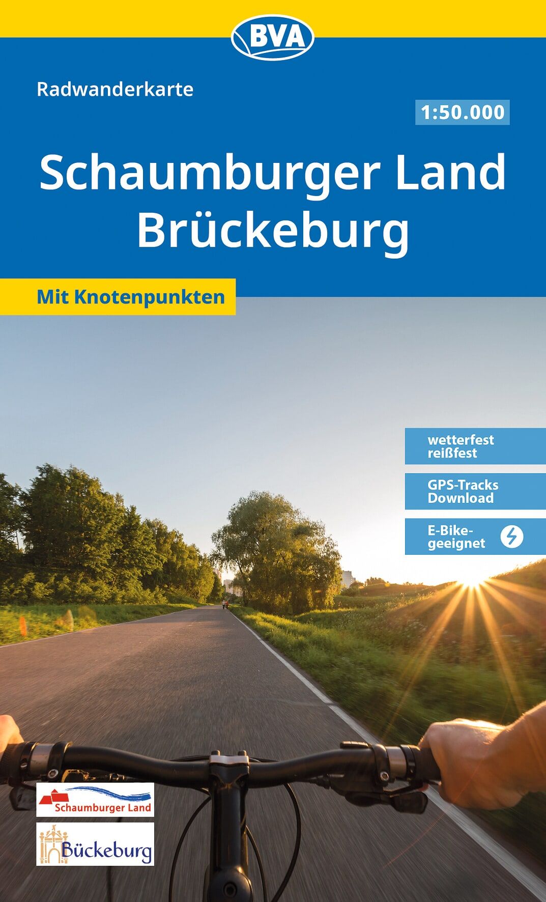 Radwanderkarte, Schaumburger Land, Brückeburg, Mit Knoetenpunkten, Fahrradkarte