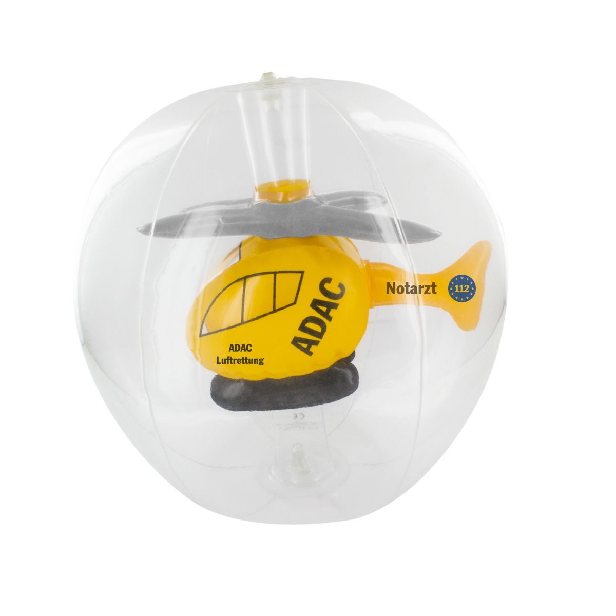 Wasserball Wasserball mit ADAC Hubschrauber in der Mitte
