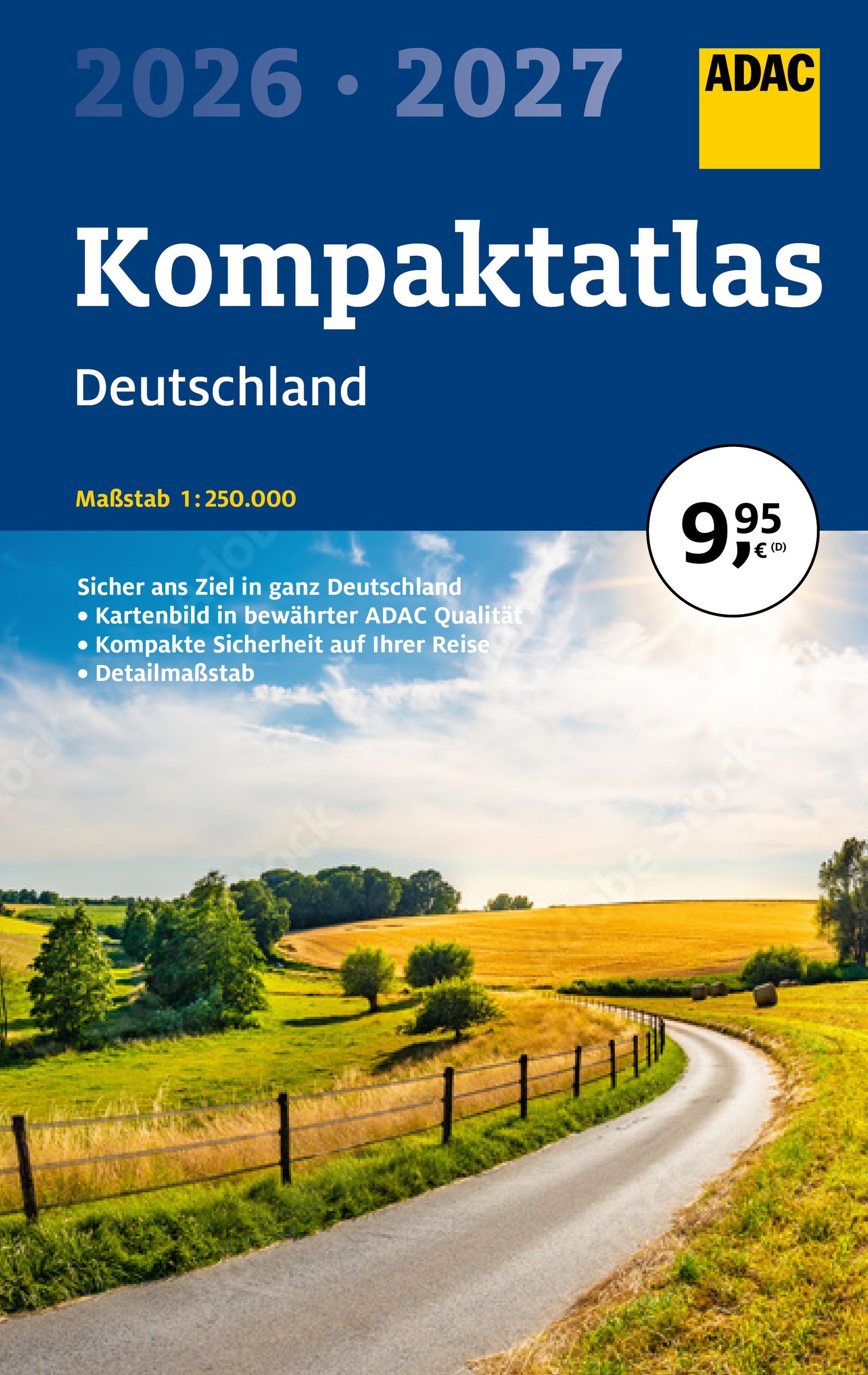 ADAC Kompaktatlas Deutschland 2026/2027 Cover ADAC Kompaktatlas Deutschland 2026/2027. Straße, Draußen, Natur