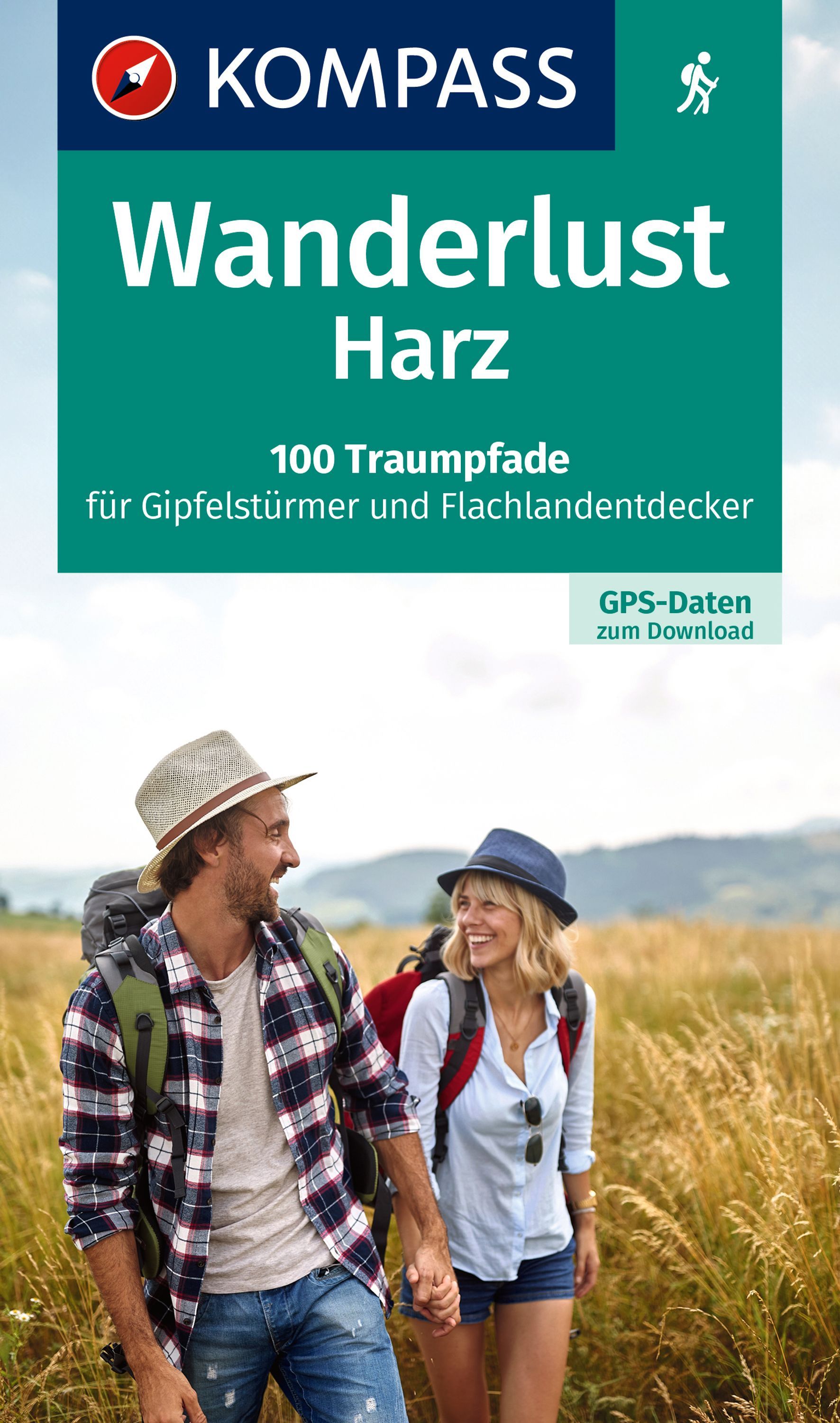 KOMPASS Wanderlust Harz Person, Gehen, Hut, Erwachsener, Mann