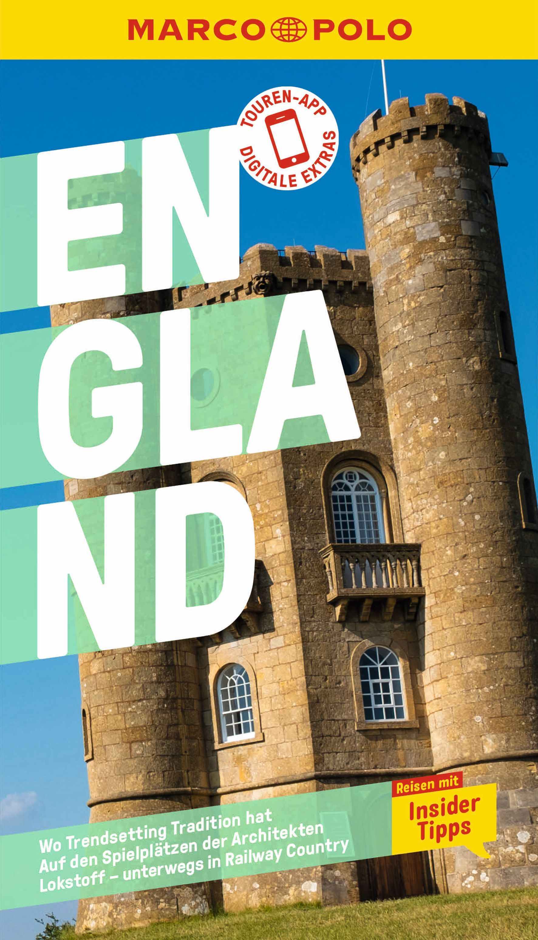 MARCO POLO Reiseführer England Werbung, Plakat, Architektur, Gebäude, Festung,