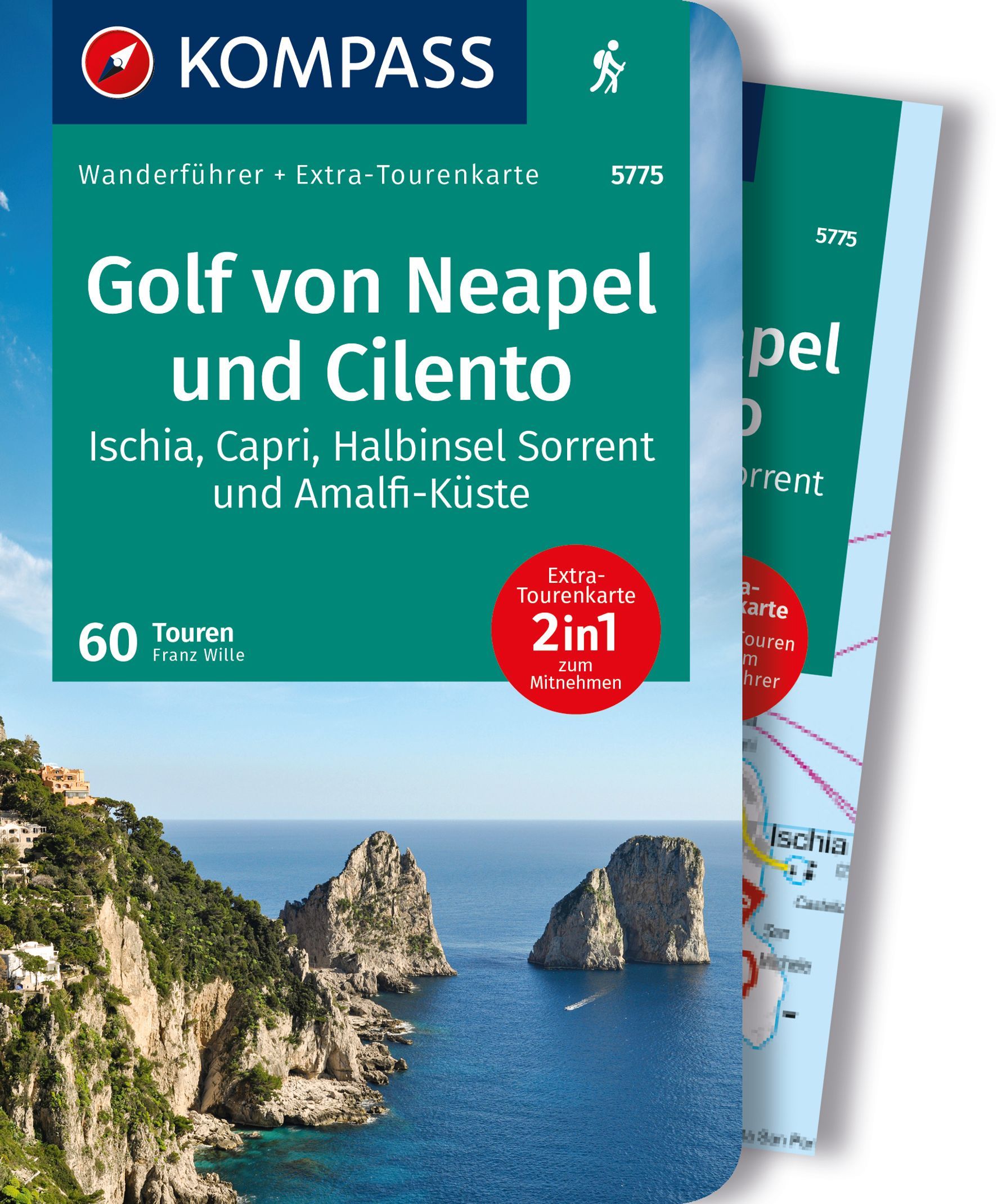 9783991216780 Cover Kompass Wanderführer Golf von Neapel und Cilento