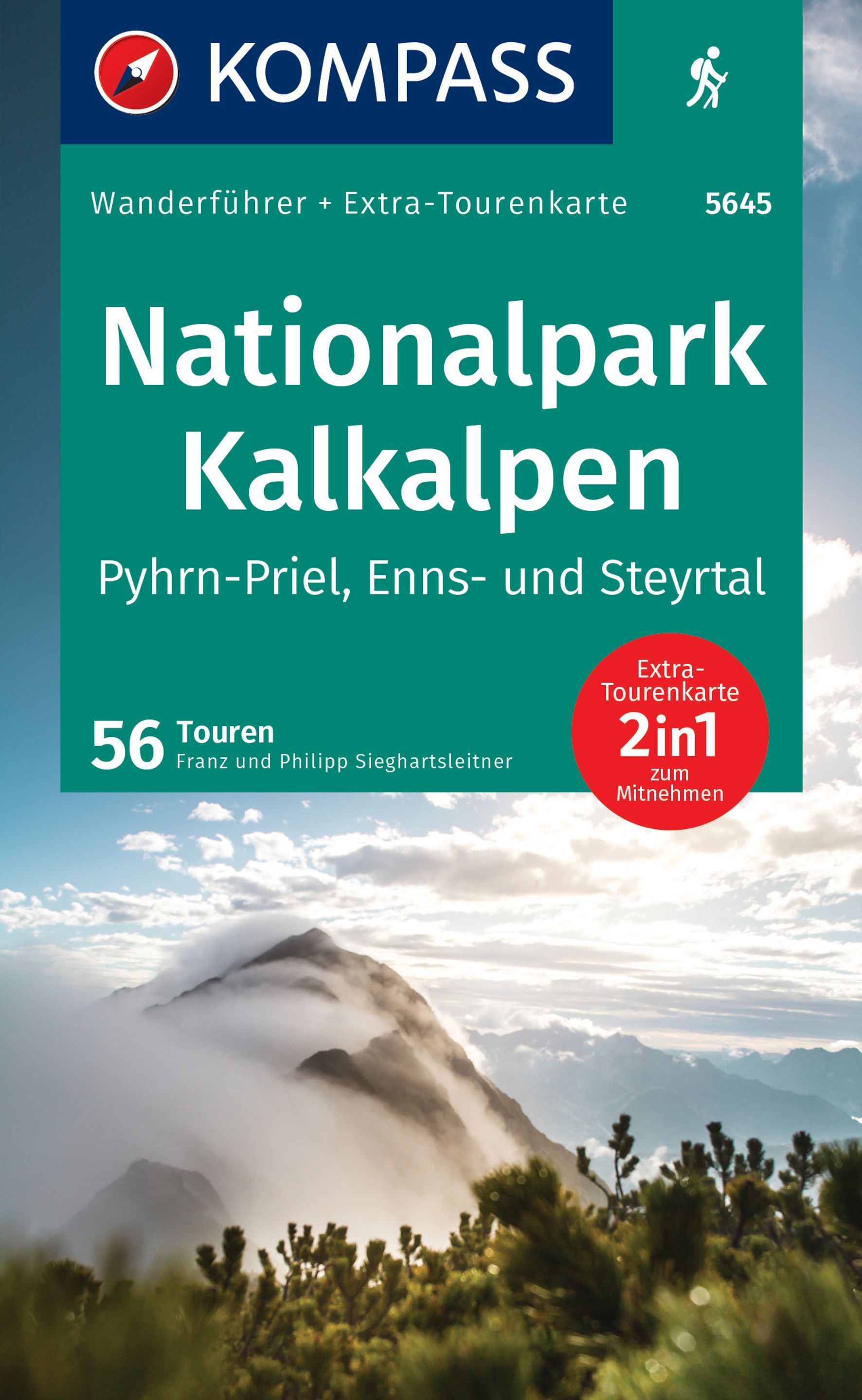 KOMPASS Wanderführer Nationalpark Kalkalpen Werbung, Plakat, Buch, Veröffentlichung