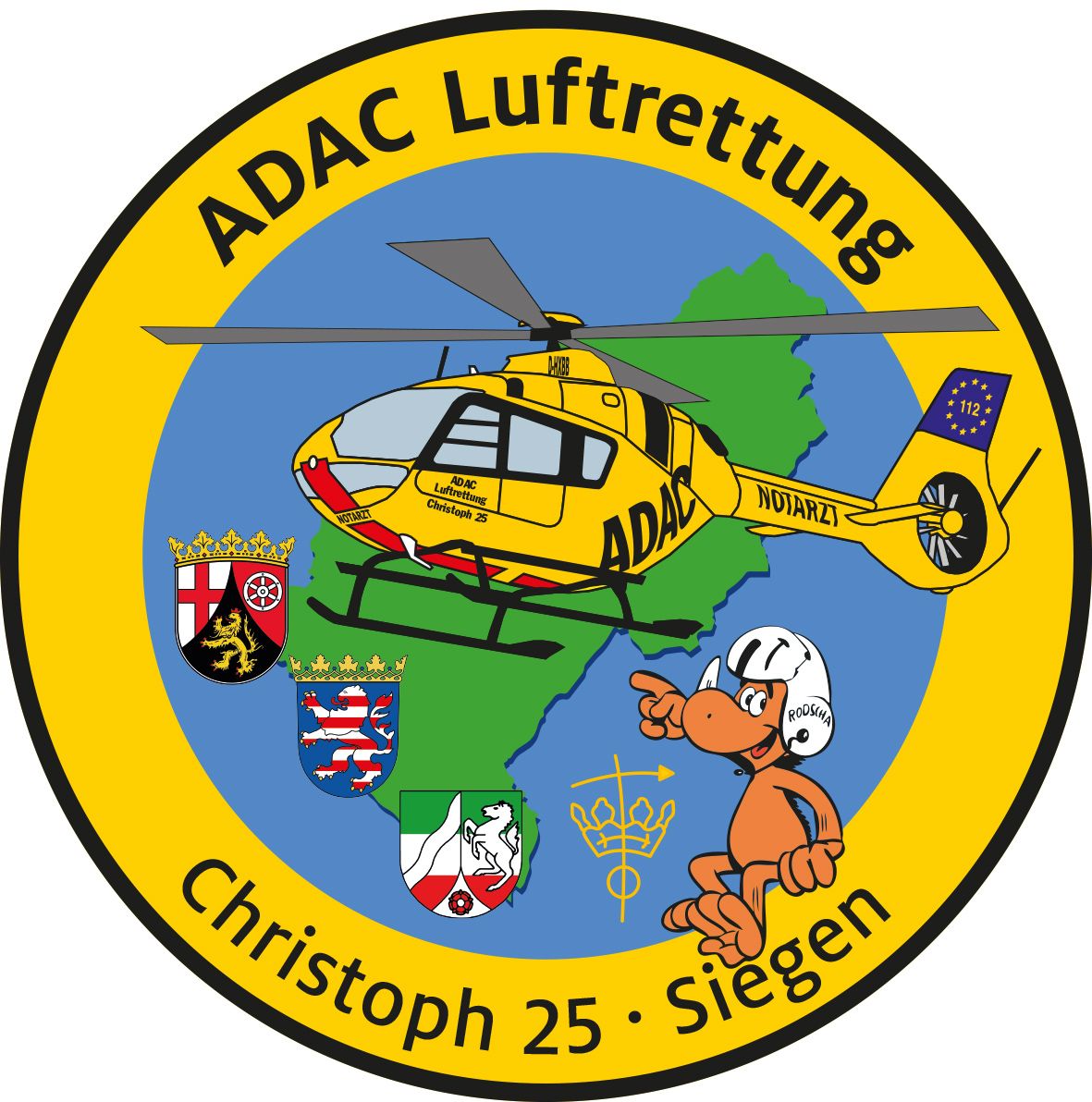 Fanpatch_Chr-25_Siegen Fanpatch ADAC Luftrettung Christoph 25 Siegen