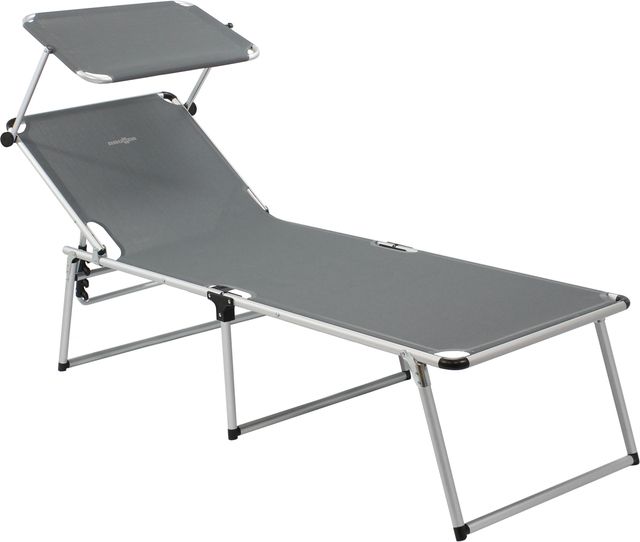BRUNNER Sonnenliege Malibu High Gartenliege, Sonnenliege, grau