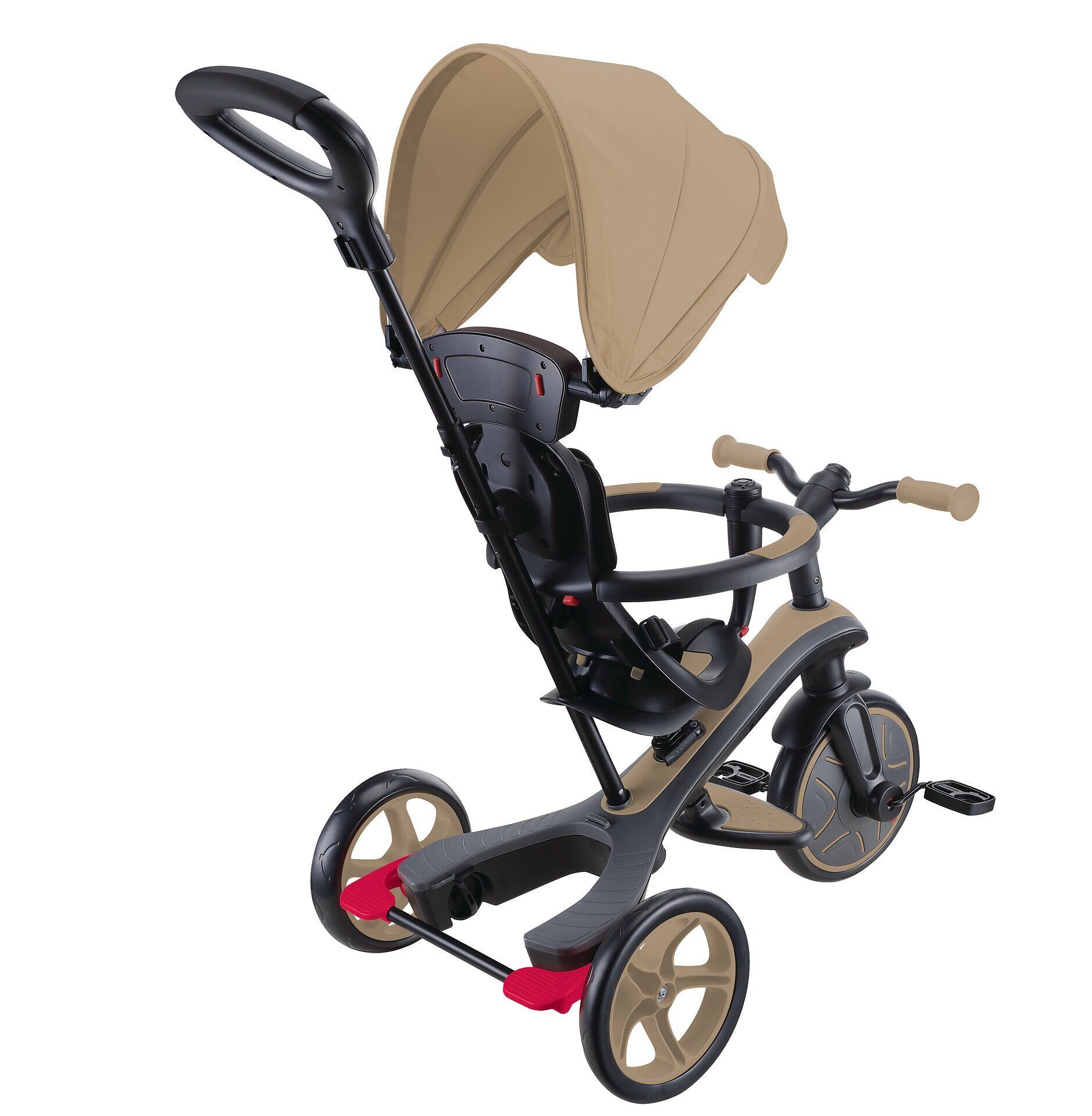 Transport, Fahrzeug, Kinderroller, Dreirad, Beige, Rad