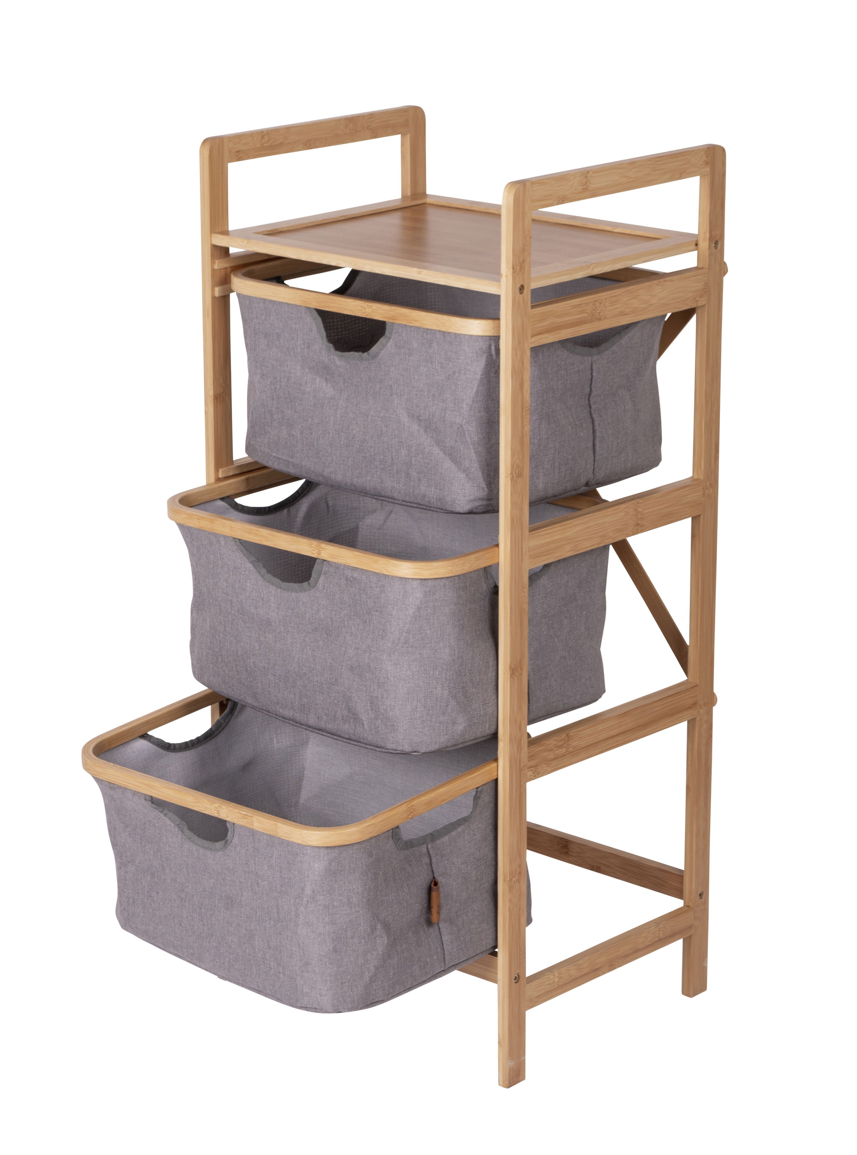 9961351200 Bo-Camp Urban Outdoor Küchenschrank, Holzregal mit grauen Fächern zum Rausziehen