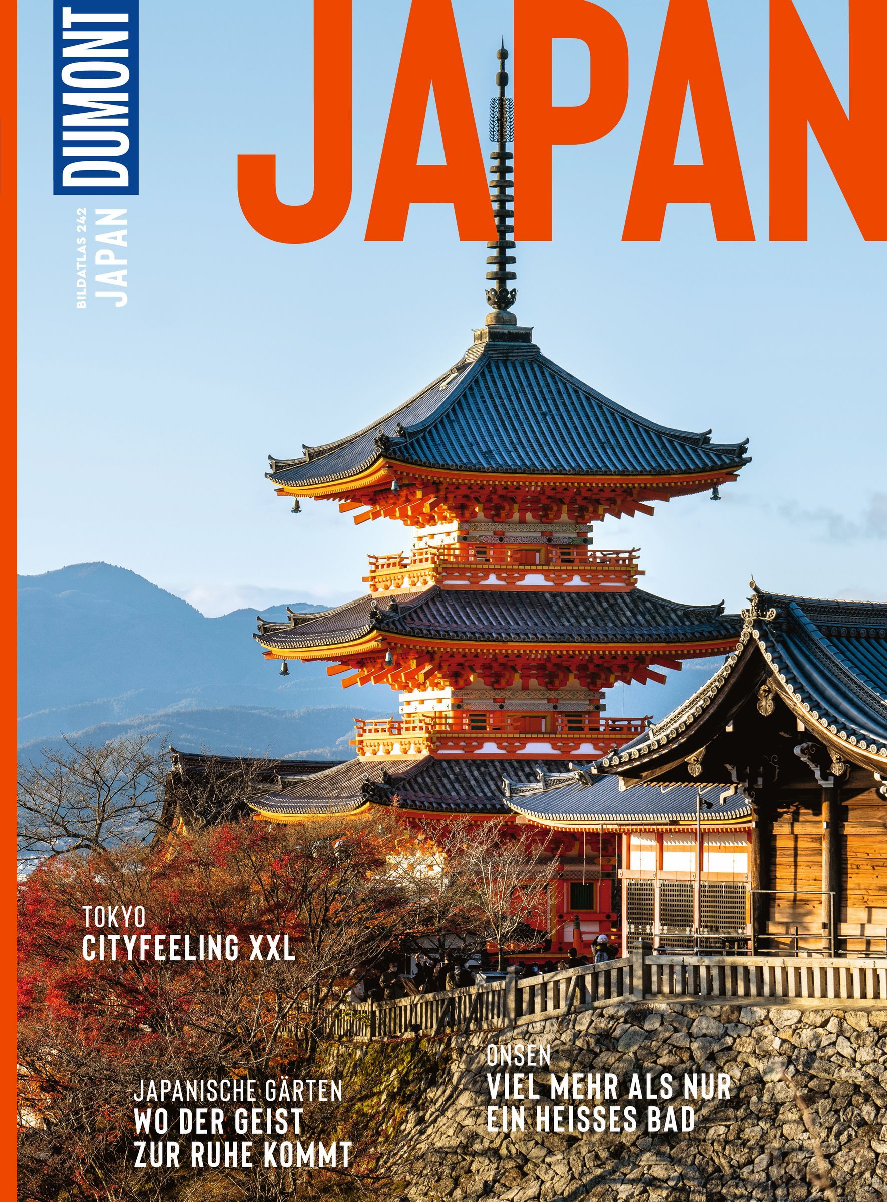 DuMont Bildatlas Japan Cover Dumont Bildband Japan. Publikation, Pagode, Schrein, Tempel, Person