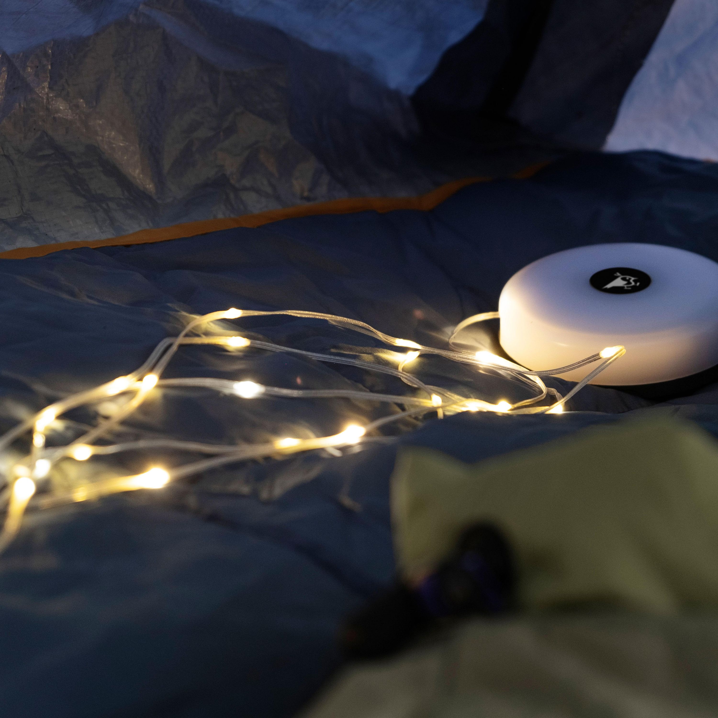 Lichterkette, String lights, LED, Camping, Bettdecke