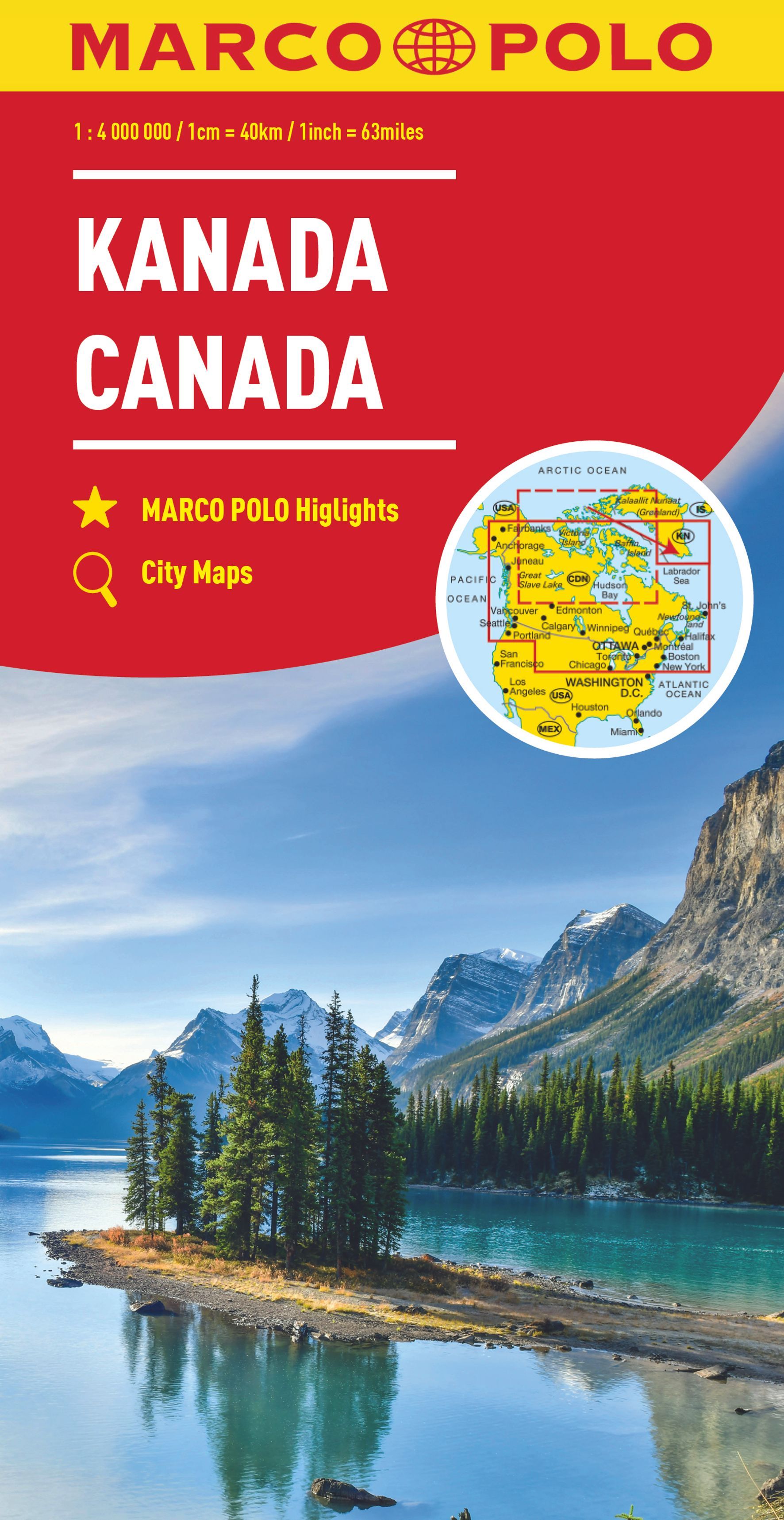 9783575018717 Cover Marco Polo Kontinentalkarte Kanada