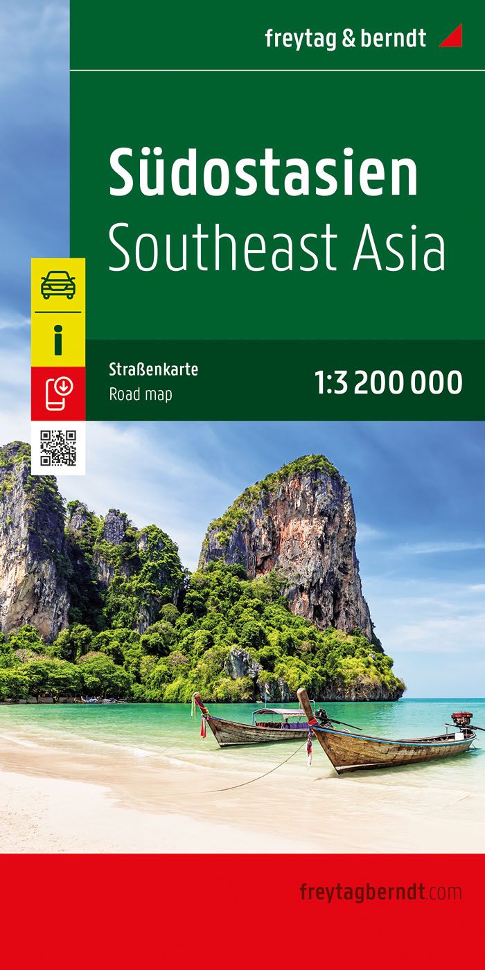 Südostasien, Straßenkarte 1:3.200.000, f&b Land, Natur, Draußen, Meer, Küstenlinie