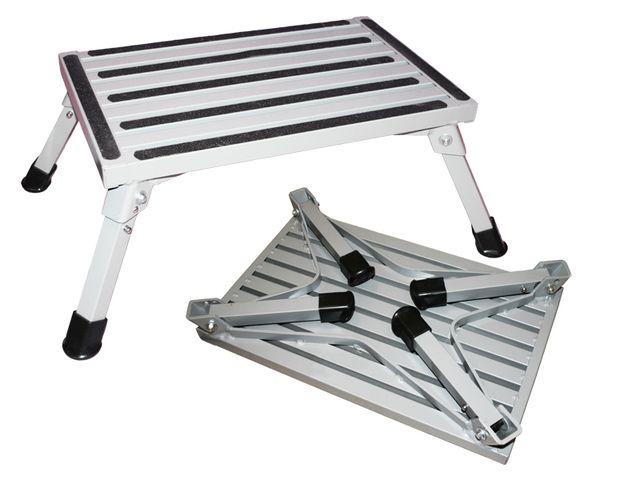 Schuhhocker, Hocker, faltbar, Aluminium, Tritthocker