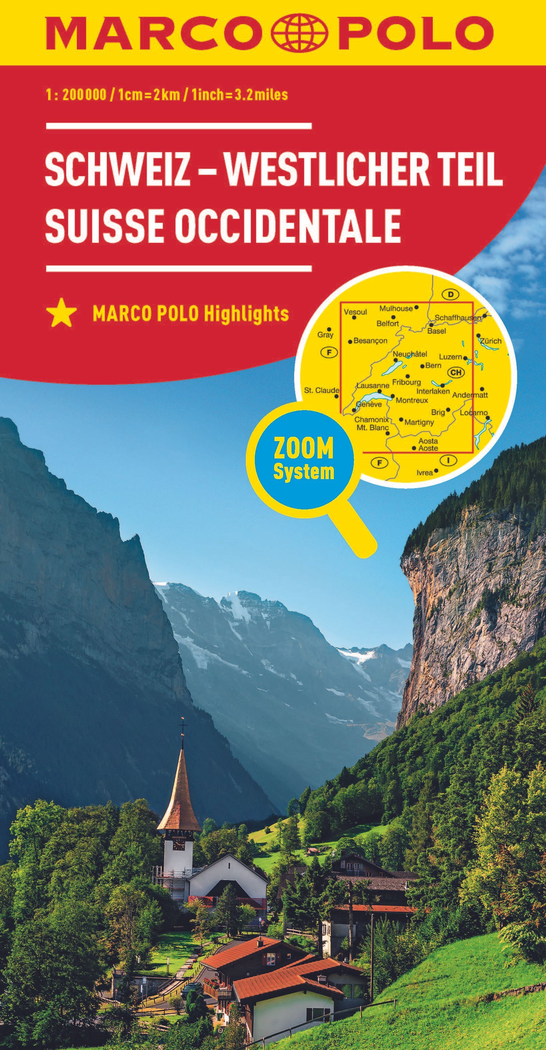 9783575016584 Cover Marco Polo Regionalkarte Schweiz westlicher Teil