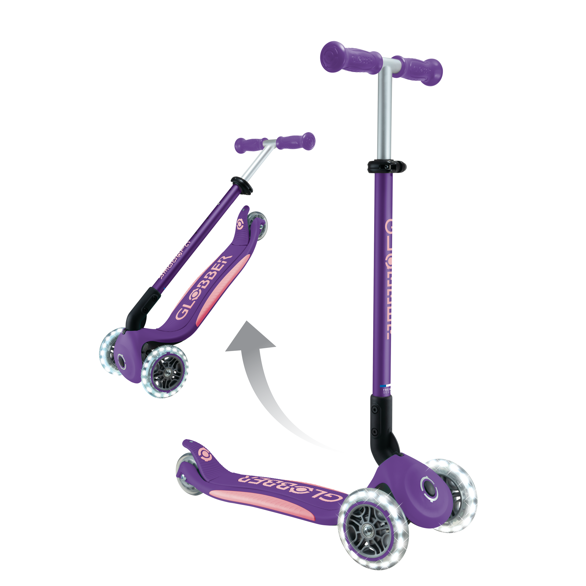 Roller, Tretroller Kinderfahrzeig lila