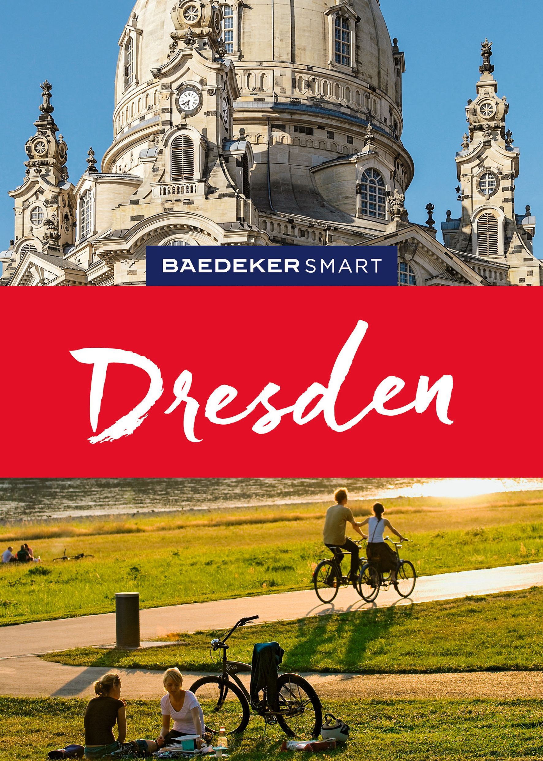 Dresden, Reisebild, Stadtblick, Rotes Band, Fahrradpark