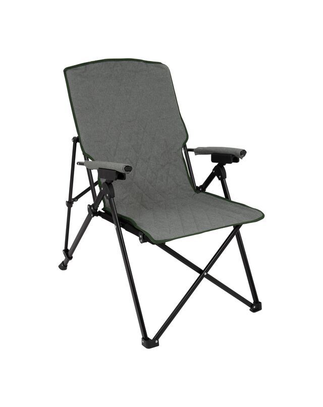 Campingstuhl, Faltstuhl, Armlehnen, Ge paddelt, Grau