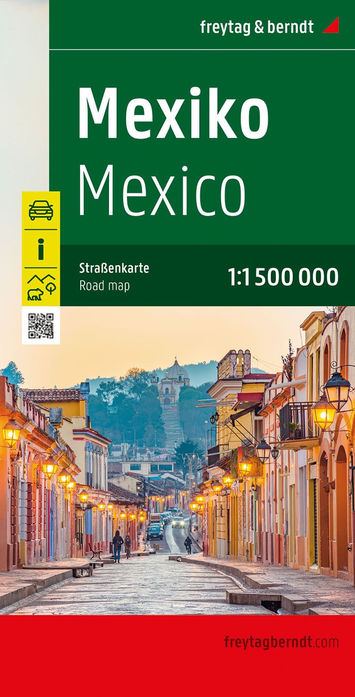 Mexiko, Straßenkarte, 1:1.500.000,freytag & berndt Cover, Karte, Mexico, Stadt