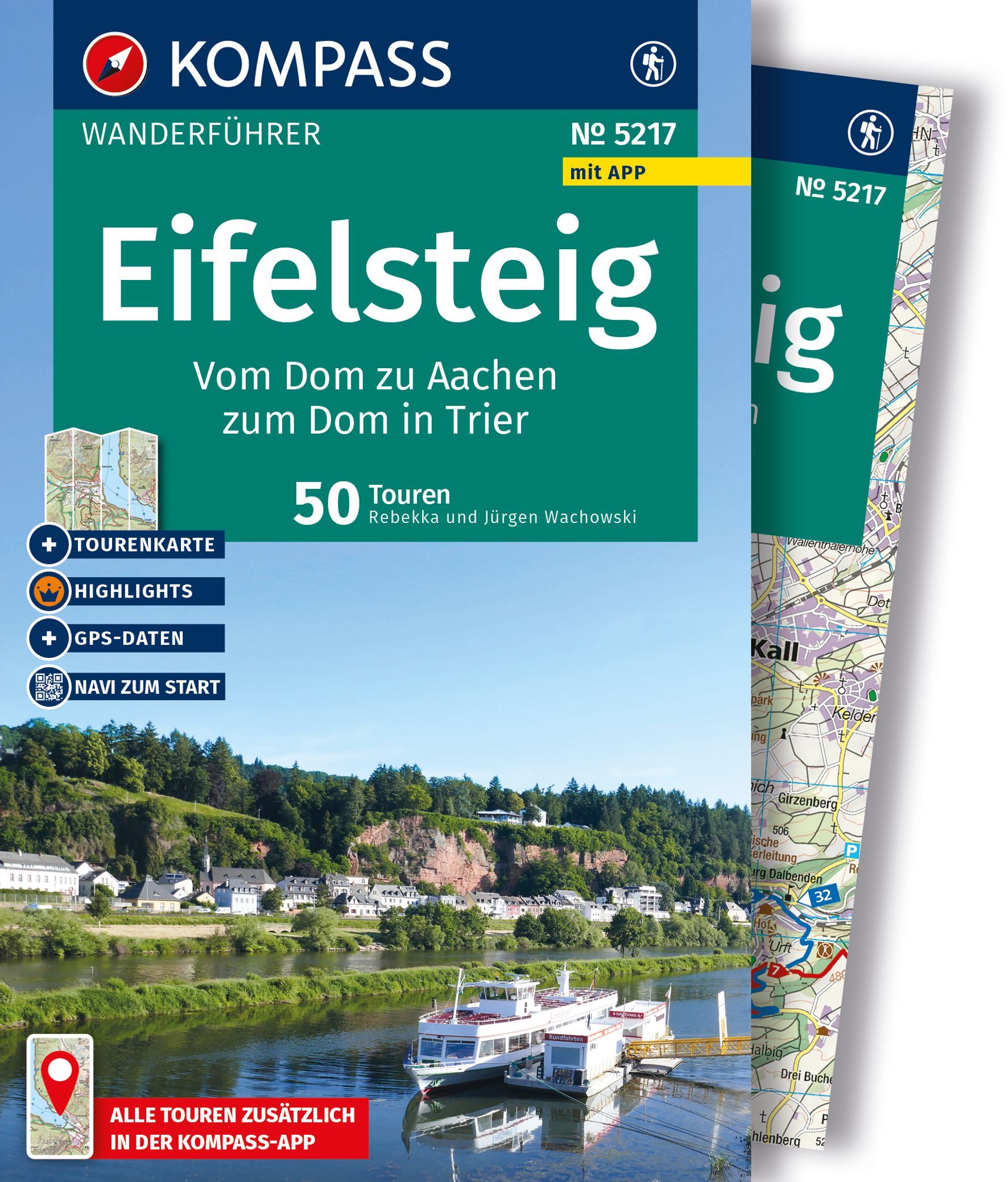 Wanderführer, Eifelsteig, Tourtour, Kartenbuch, Buchcover