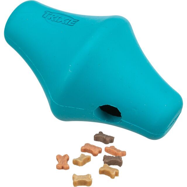 Trixie Snack-Kreisel aus Naturgummi Hundespielzeug, Leckerlis, Türkis
