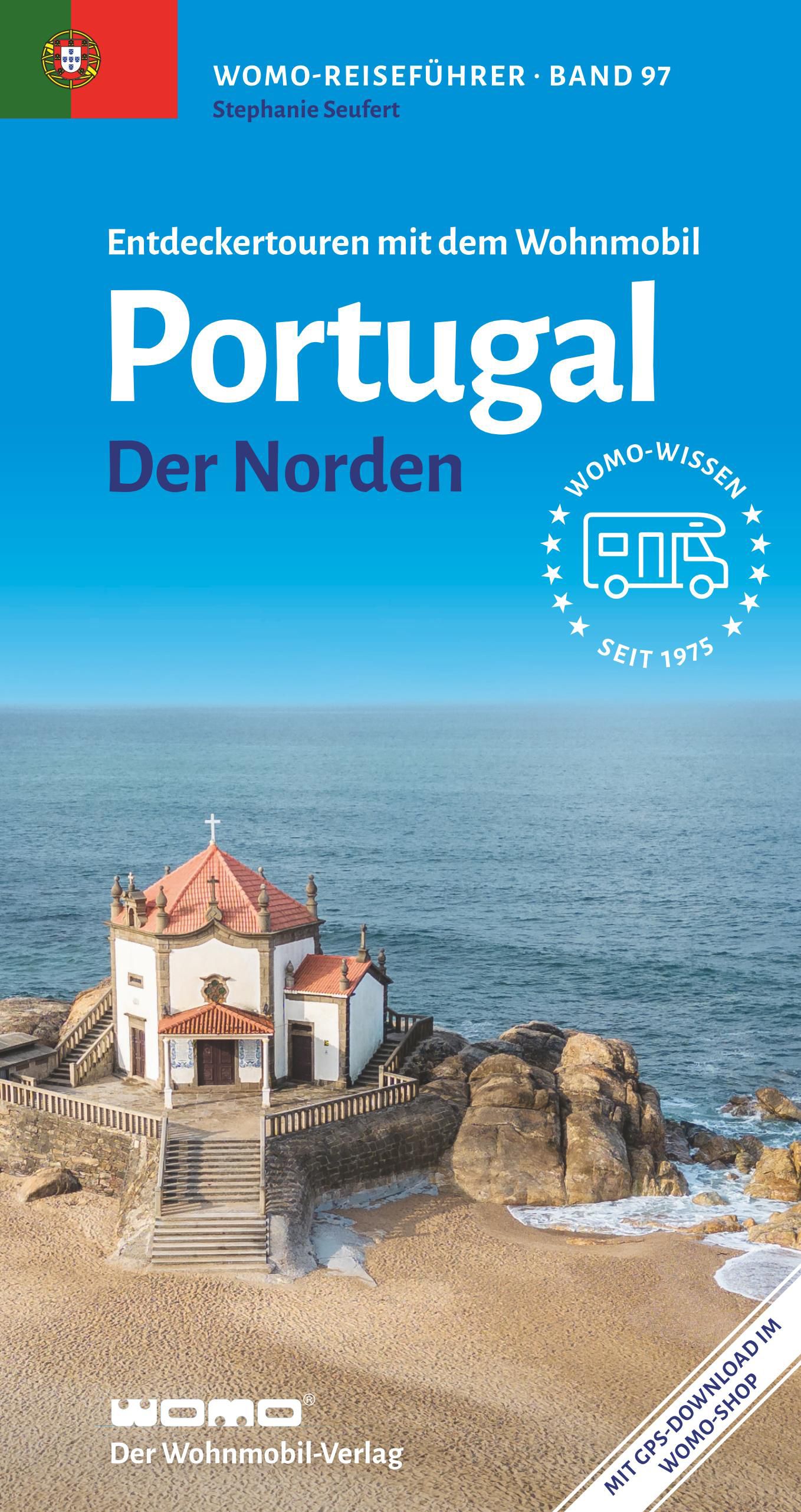 Entdeckertouren mit dem Wohnmobil Portugal, Norden Werbung, Plakat, Meer, Wasser, Strand