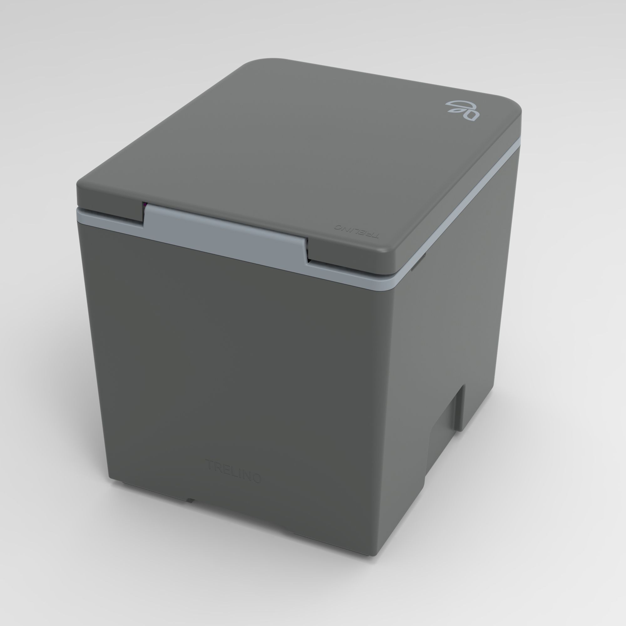 Trenntoilette, Schwarz, Grau