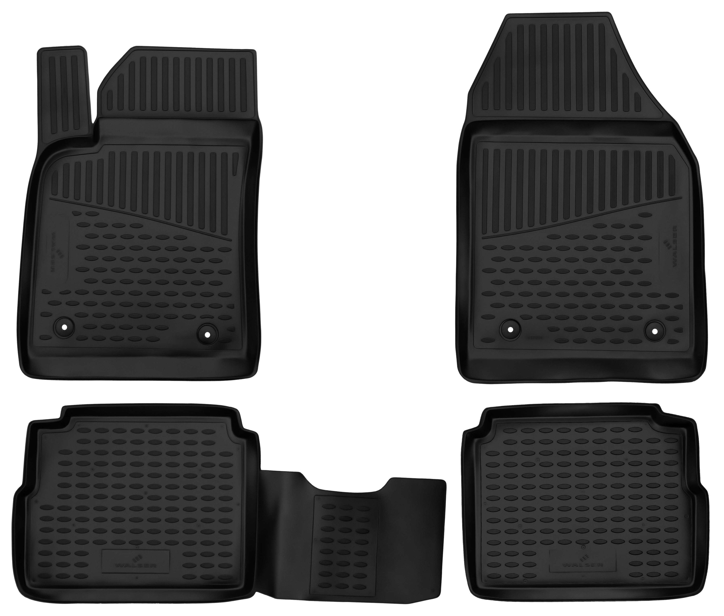 Fußmatten, Gummimatten XTR für Opel Vectra C Caravan, schwarz