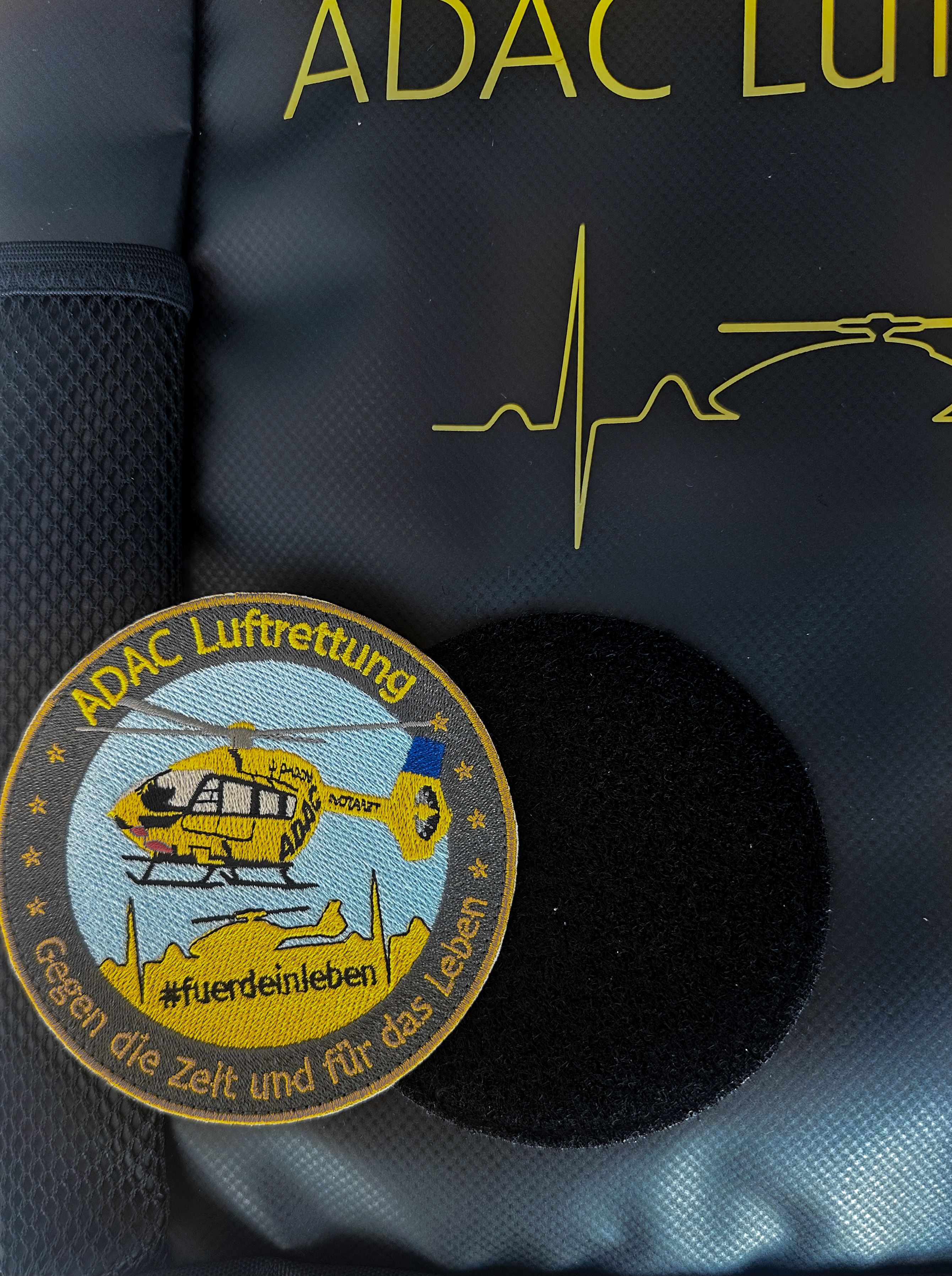 Fanpatch auf ADAC Luftrettuns Rucksack