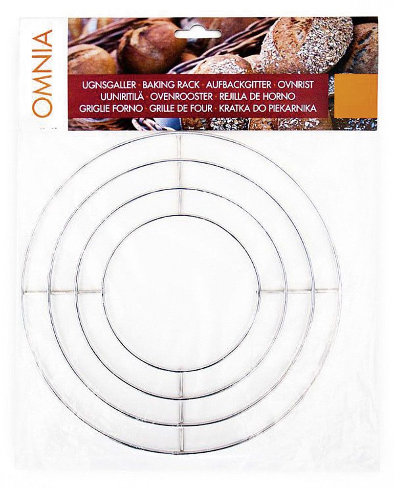 9918724-OMNIA_Aufbackgitter-Standard-02 Drahtgitter Rund Chromfarbend