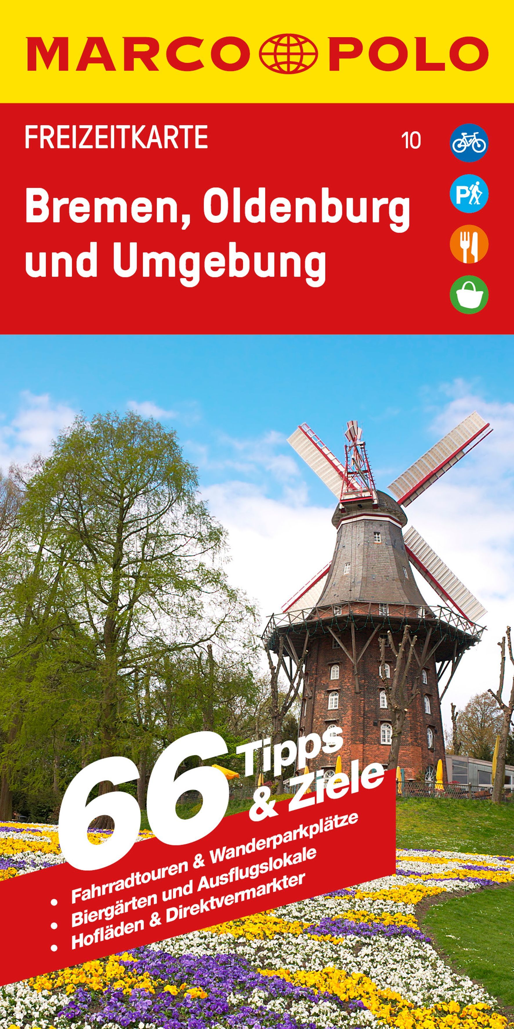 MARCO POLO Freizeitkarte Bremen, Oldenburg, Umgeb. Werbung, Plakat, Draußen