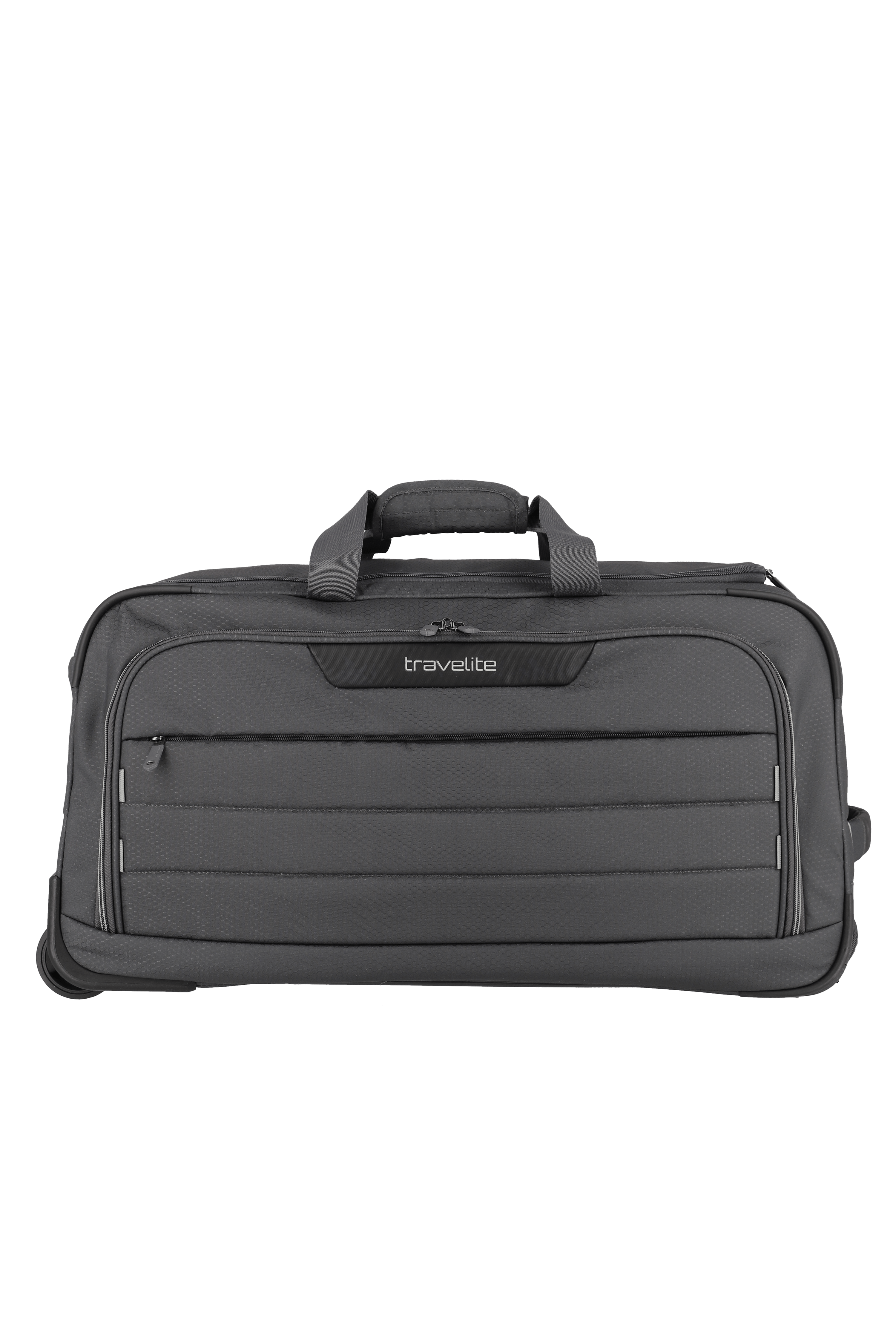 Travelite Skall Trolley Reistasche Grau-Schwarz.  von Vorne