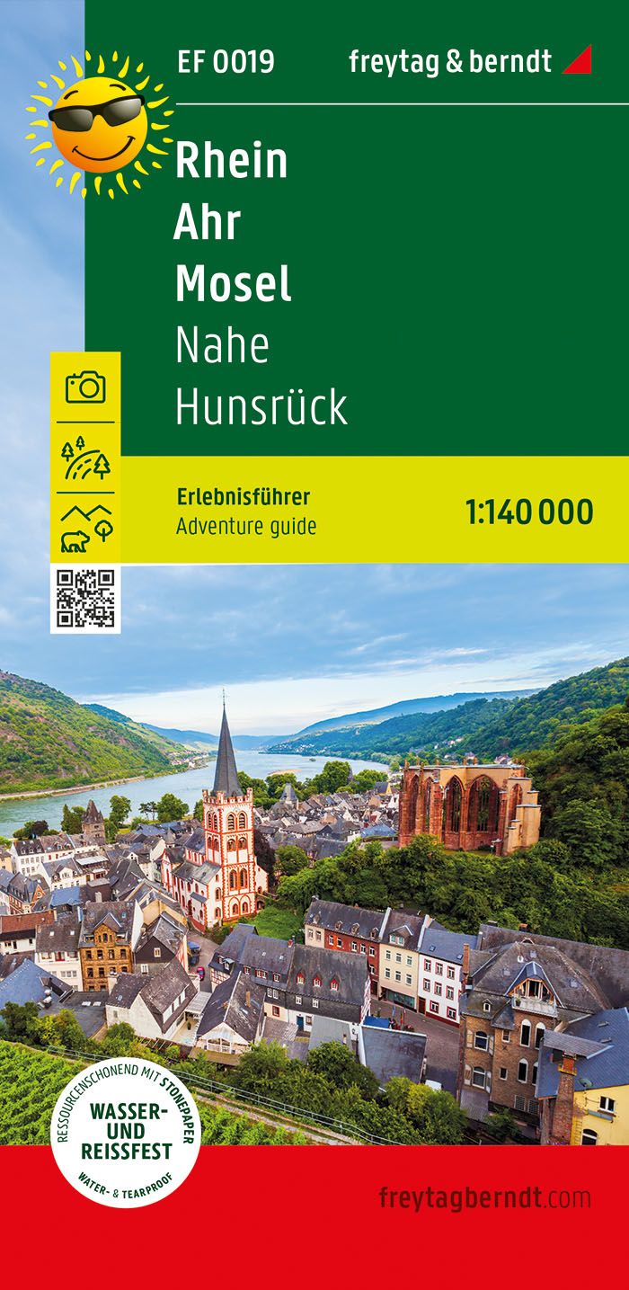 Rhein - Ahr - Mosel, Erlebnisführer 1:140.000, f&b Cover Freytag & Berndt Erlebnisführer Rhein Ahr Mosel Nahe Hunsrück
