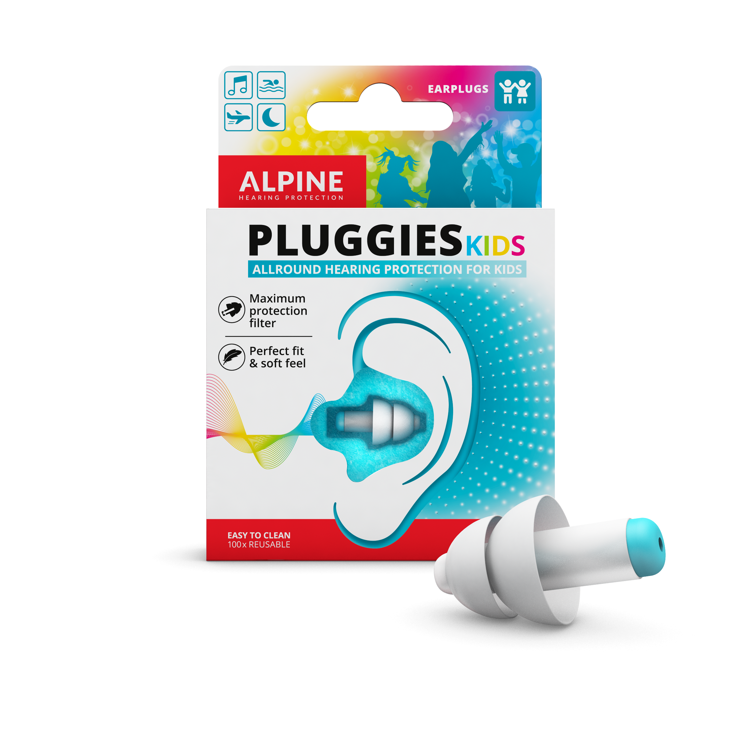 Pluggies-Packshot-met-oordop-los ohrstöpsel