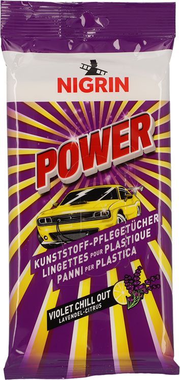 NIGRIN POWER Kunststoff-Pflegetücher Lavendel NIGRIN POWER Kunststoff-Pflegetücher Lavendel