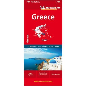 Reisekarte, Kartenmotiv, Greece, Landkarte, Michelin