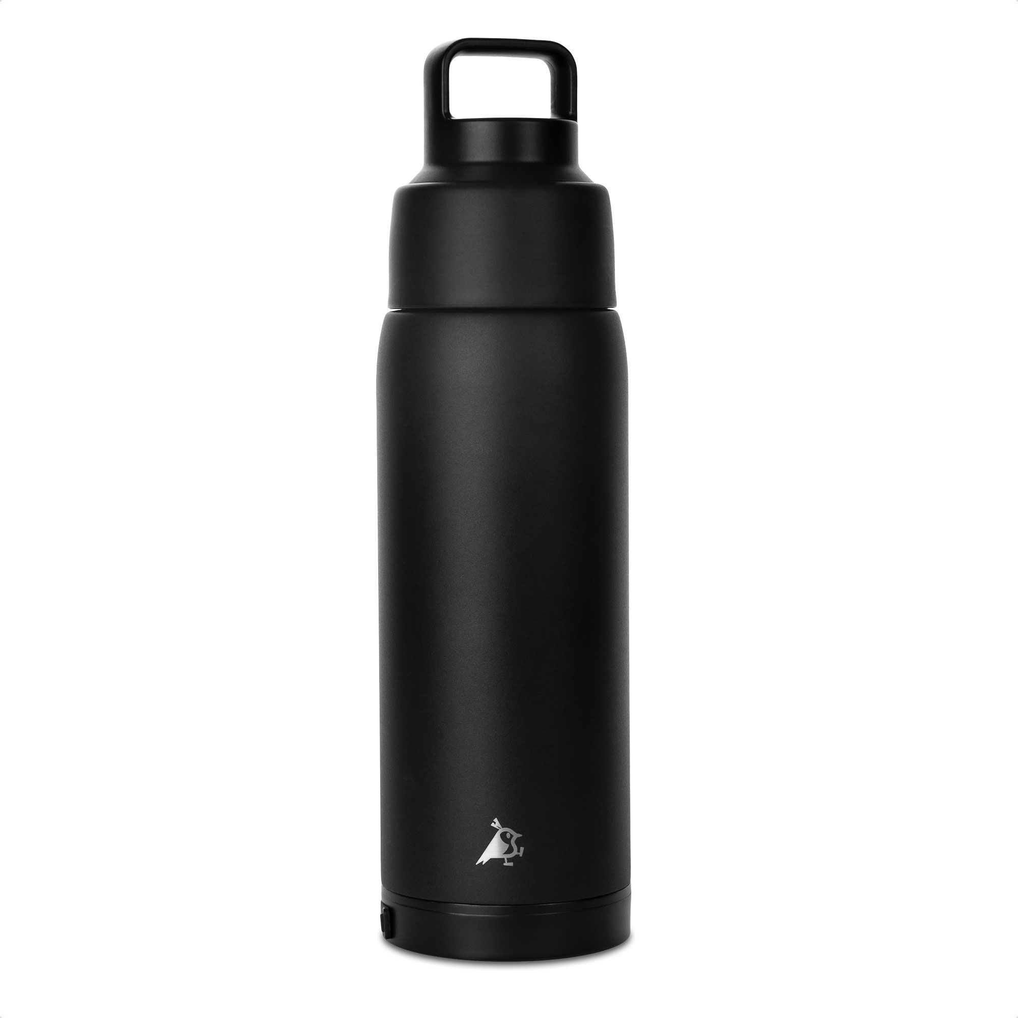 flasche, wasserflasche, trinkflasche, stainless, schwarz