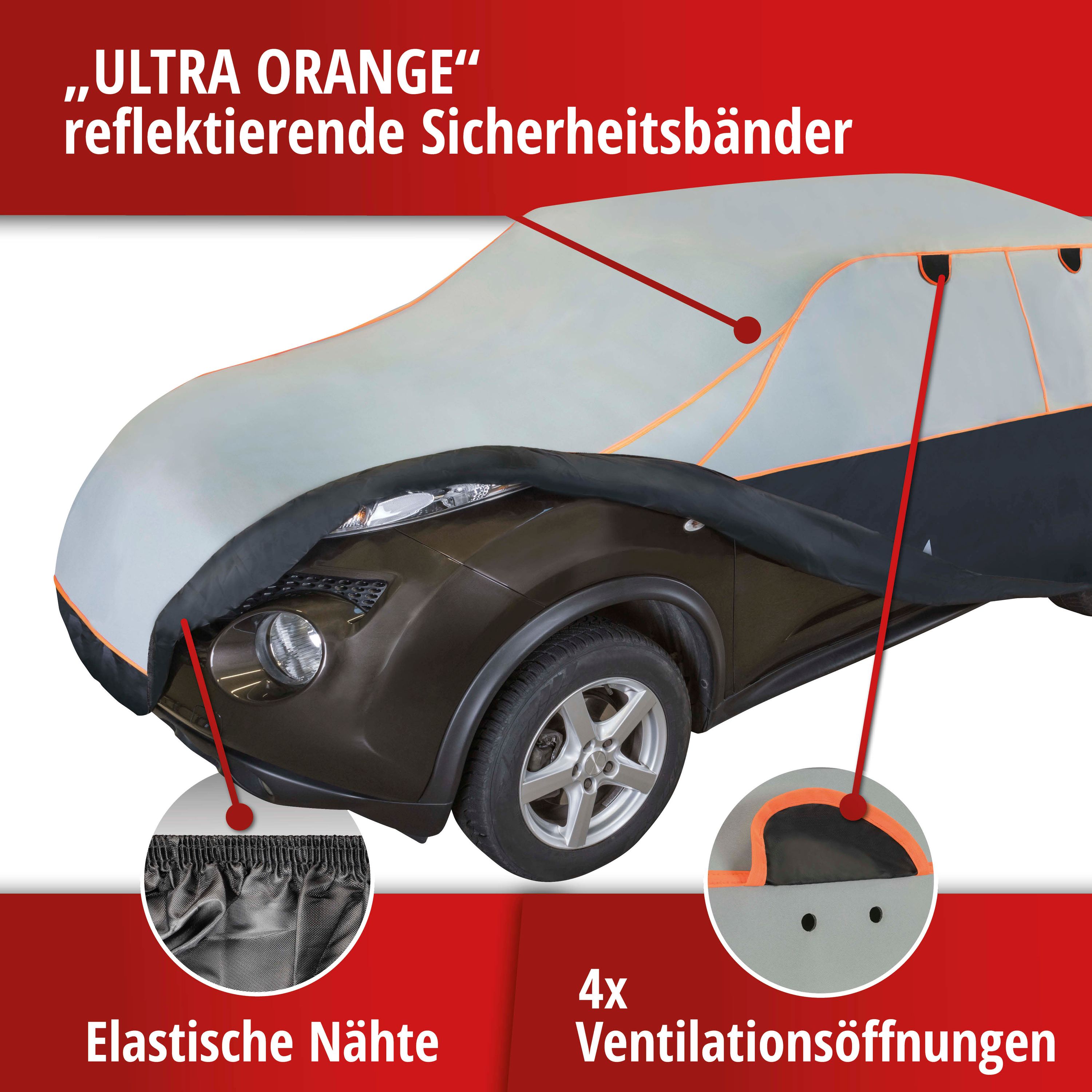 9001778309839_004 PKW Hagelschutzplane Perma Protect SUV Größe S.  mit den Vorzügen