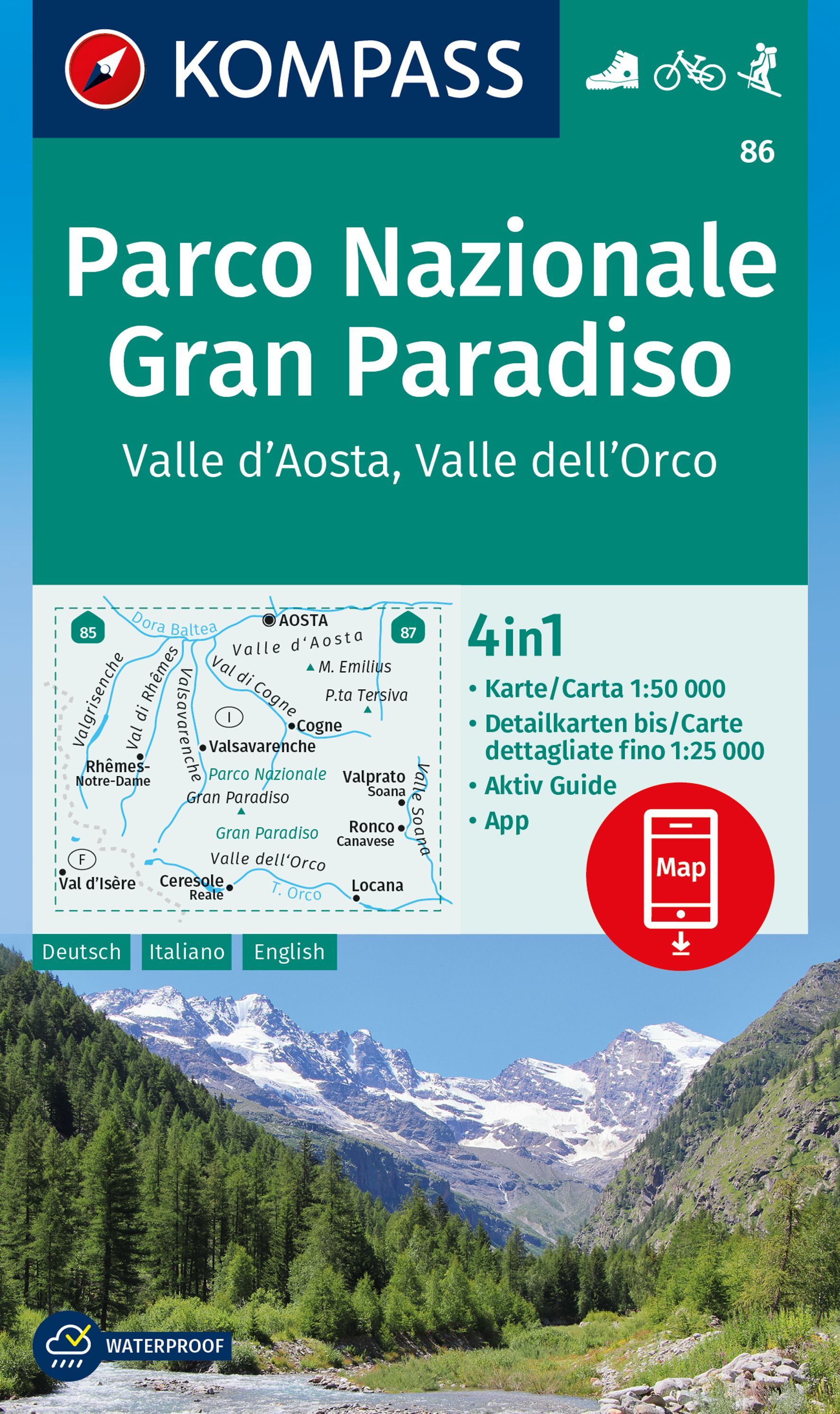 9783991541738 Cover, Karte Parco Nazionale Gran Paradiso