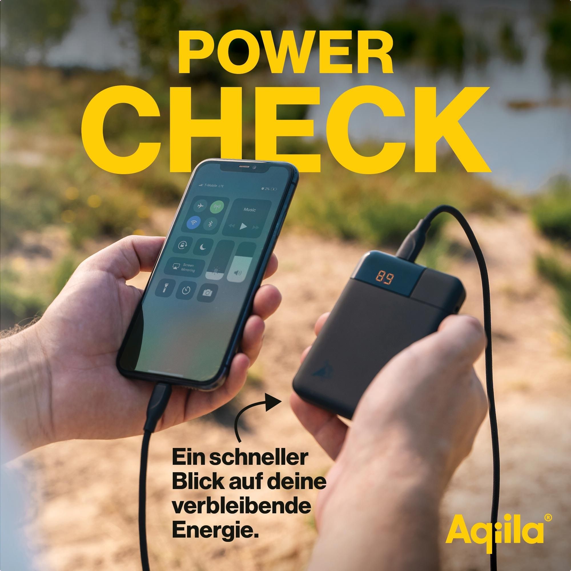 Powerbank, Ladegerät, USB-C, Batterie, Mobilgerät
